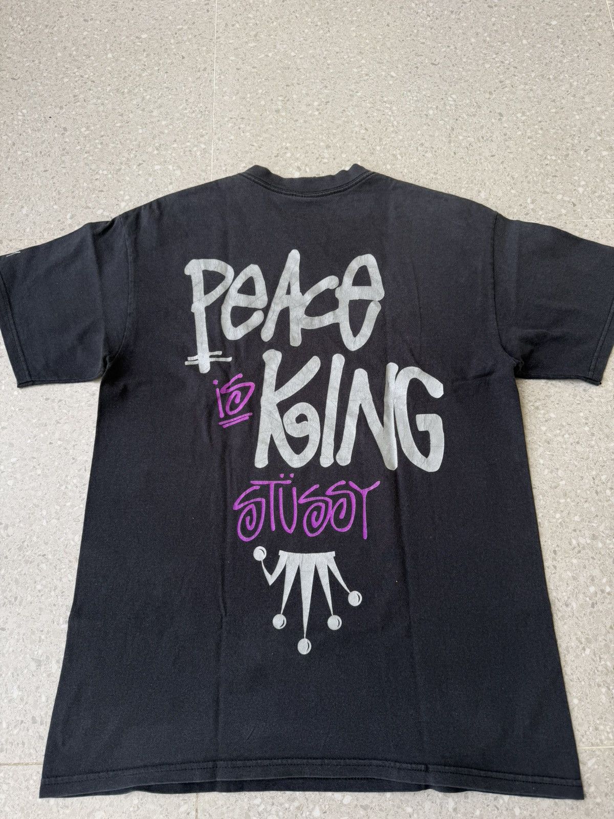 Stussy Vintage Stussy Peace is King tee Size US M / EU 48-50 / 2 - 4 Thumbnail