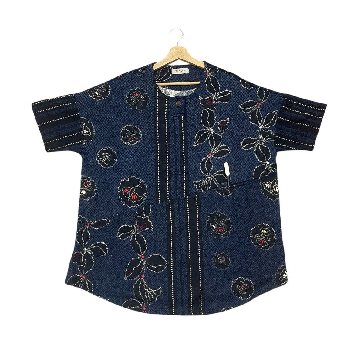 Vtg Japanese Workwear Floral Patchwork Kapital Style Kimono