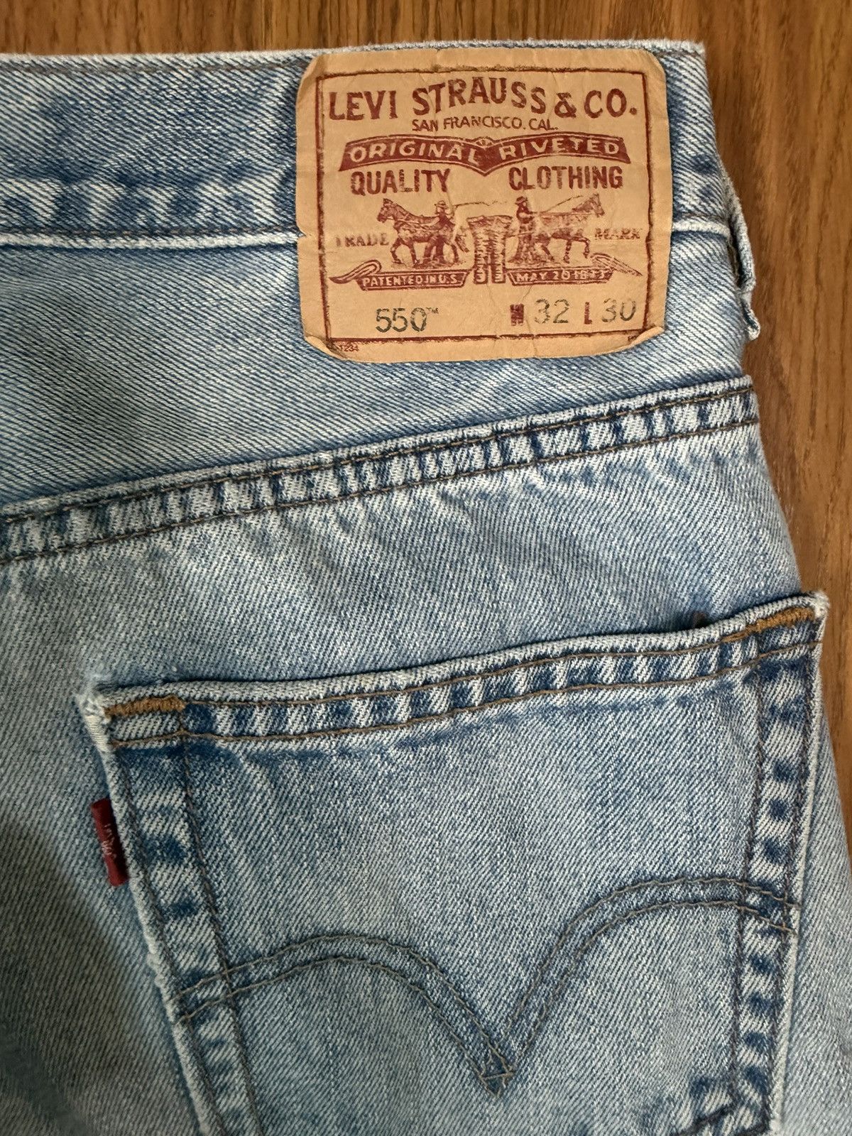 Levi's Levi’s 550 Relaxed Fit Y2K Light Wash Straight Jeans 32x30 Size US 32 / EU 48 - 4 Thumbnail