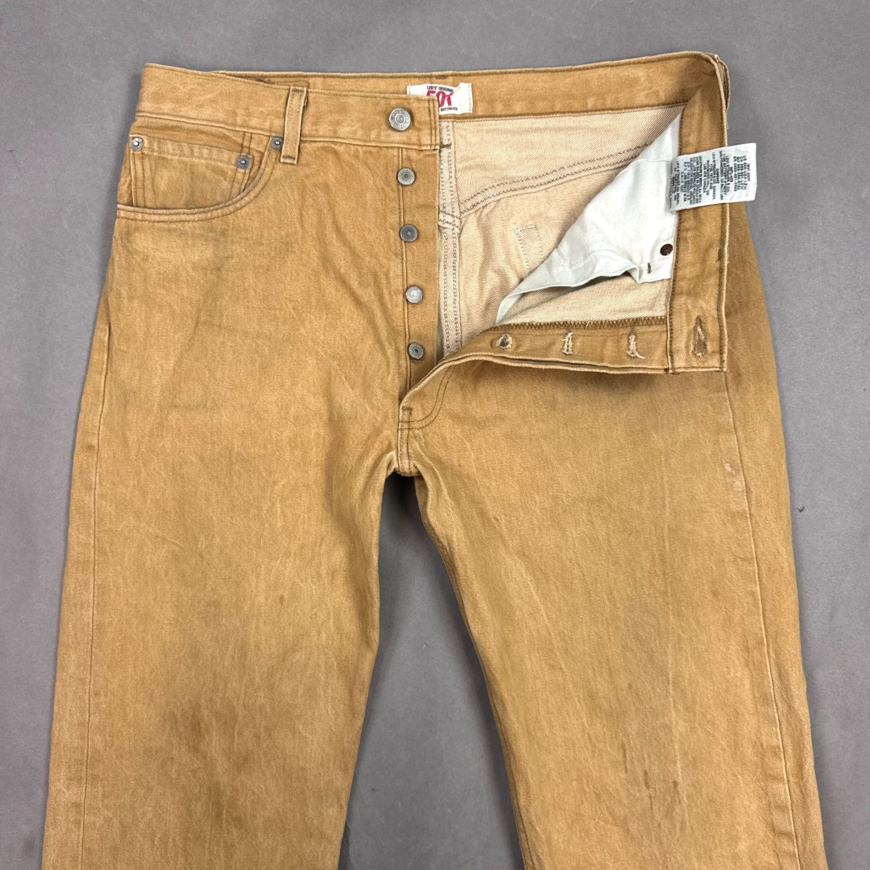 Levi's Levi's 501 Jeans Mens 36x30 Button Fly Straight 5-Pocket Denim Cotton Black Vintage No N/A Mens Size US 36 / EU 52 - 2 Thumbnail