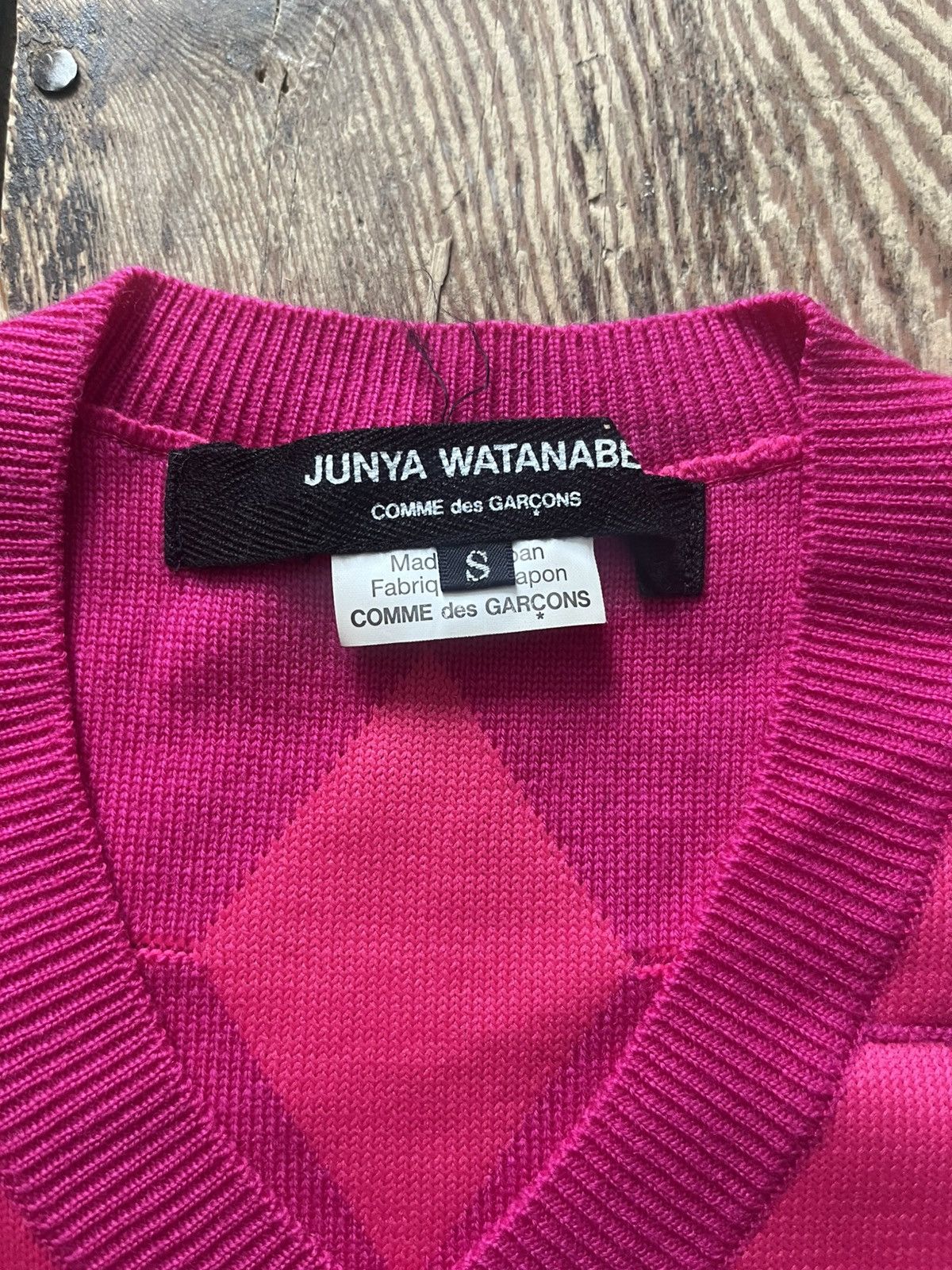 Junya Watanabe Argyle Sweater Size S / US 4 / IT 40 - 2 Thumbnail