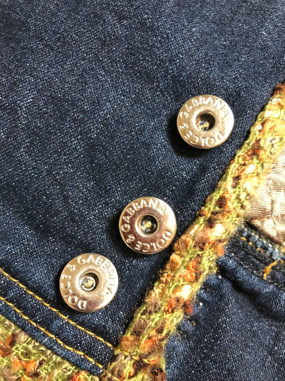 Dolce & Gabbana Dolce and Gabbana Vintage Denim Jacket Size L / US 10 / IT 46 - 12 Thumbnail