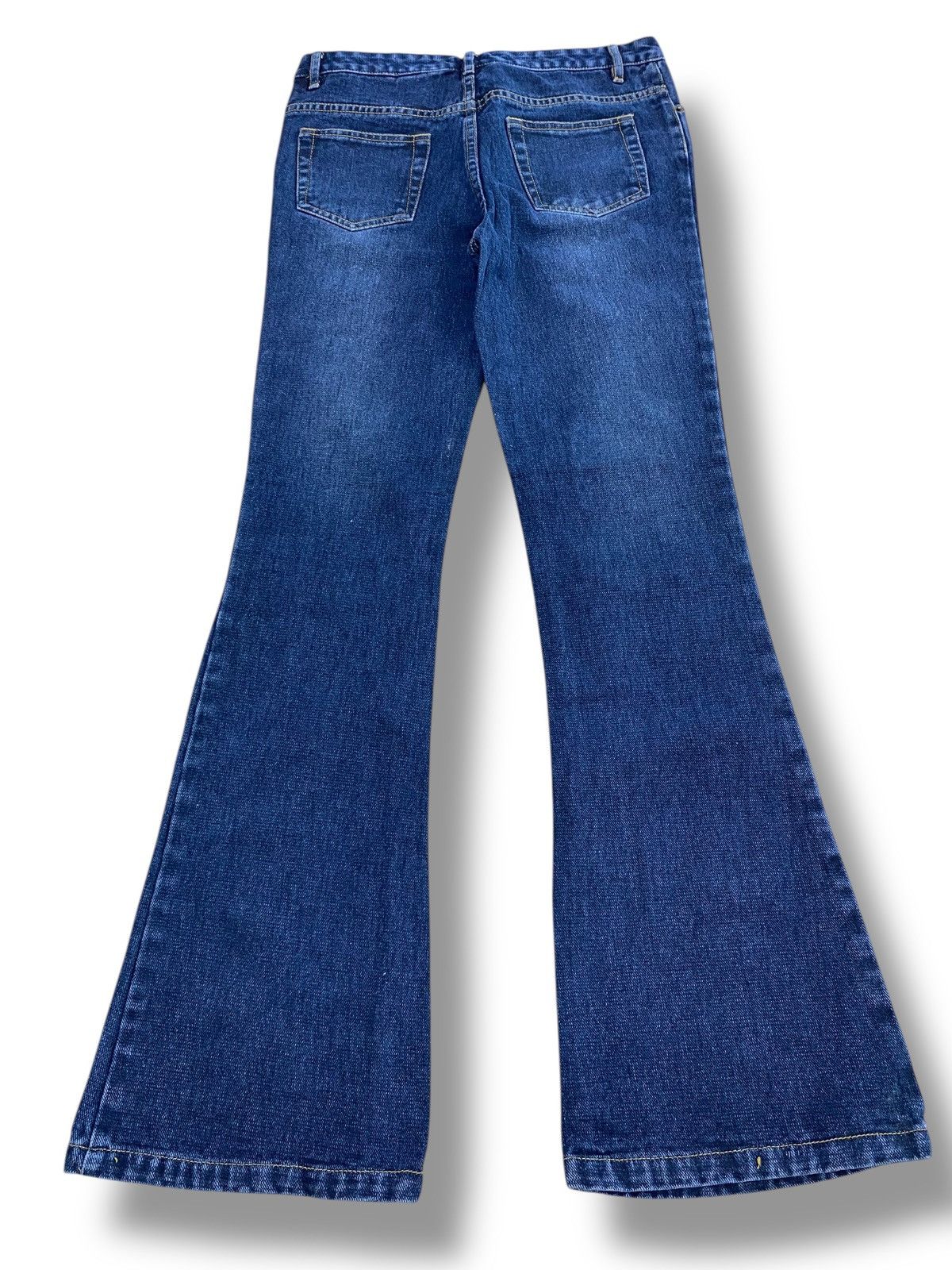 Other Japanese Brand Dark Wash Ripped Style Flare Jeans Size US 30 / EU 46 - 3 Thumbnail