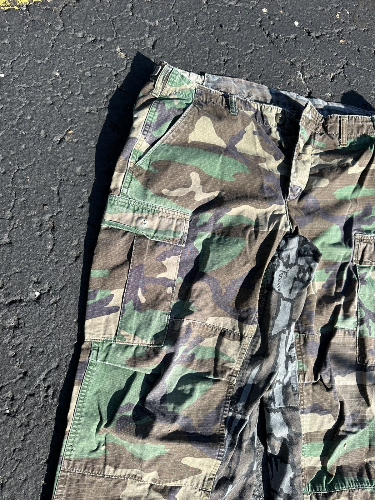 Vintage Custom Camo Military Cargo Pants by Drew Reid’s Denim Repair Size US 36 / EU 52 - 3 Thumbnail