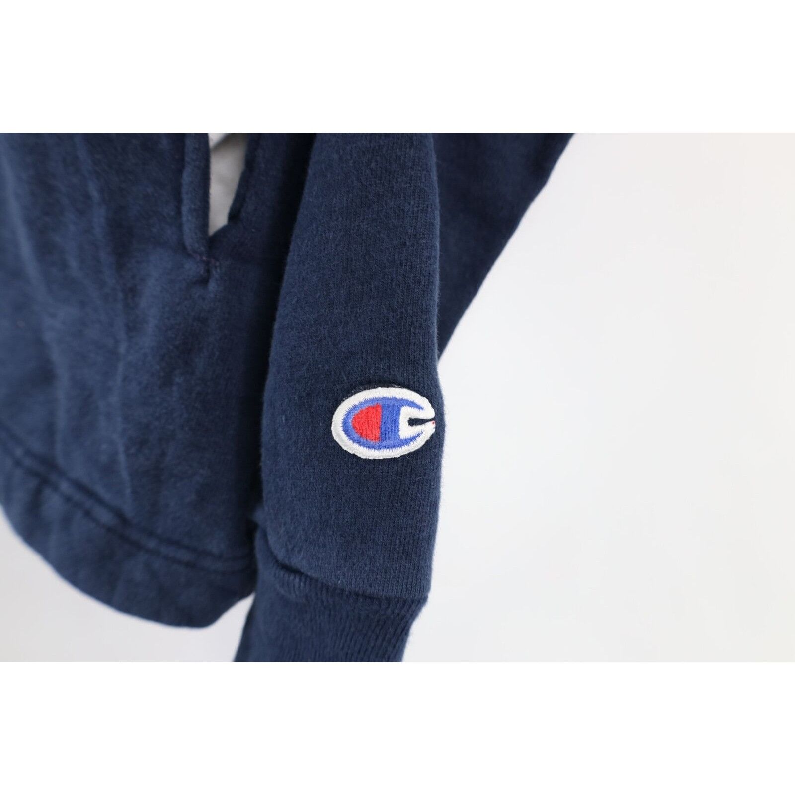 Champion × Vintage Vintage 90s Champion Faded Spell Out Collared Sweatshirt Size XXL / US 16-18 / IT 52-54 - 4 Thumbnail