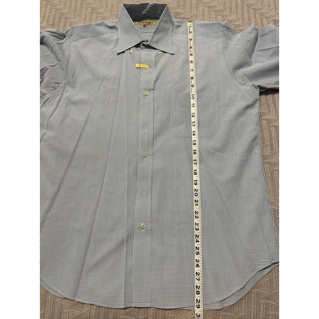 Paul Stuart Paul Stuart blue textured plaid button down size 15.5 Size US M / EU 48-50 / 2 - 7 Thumbnail