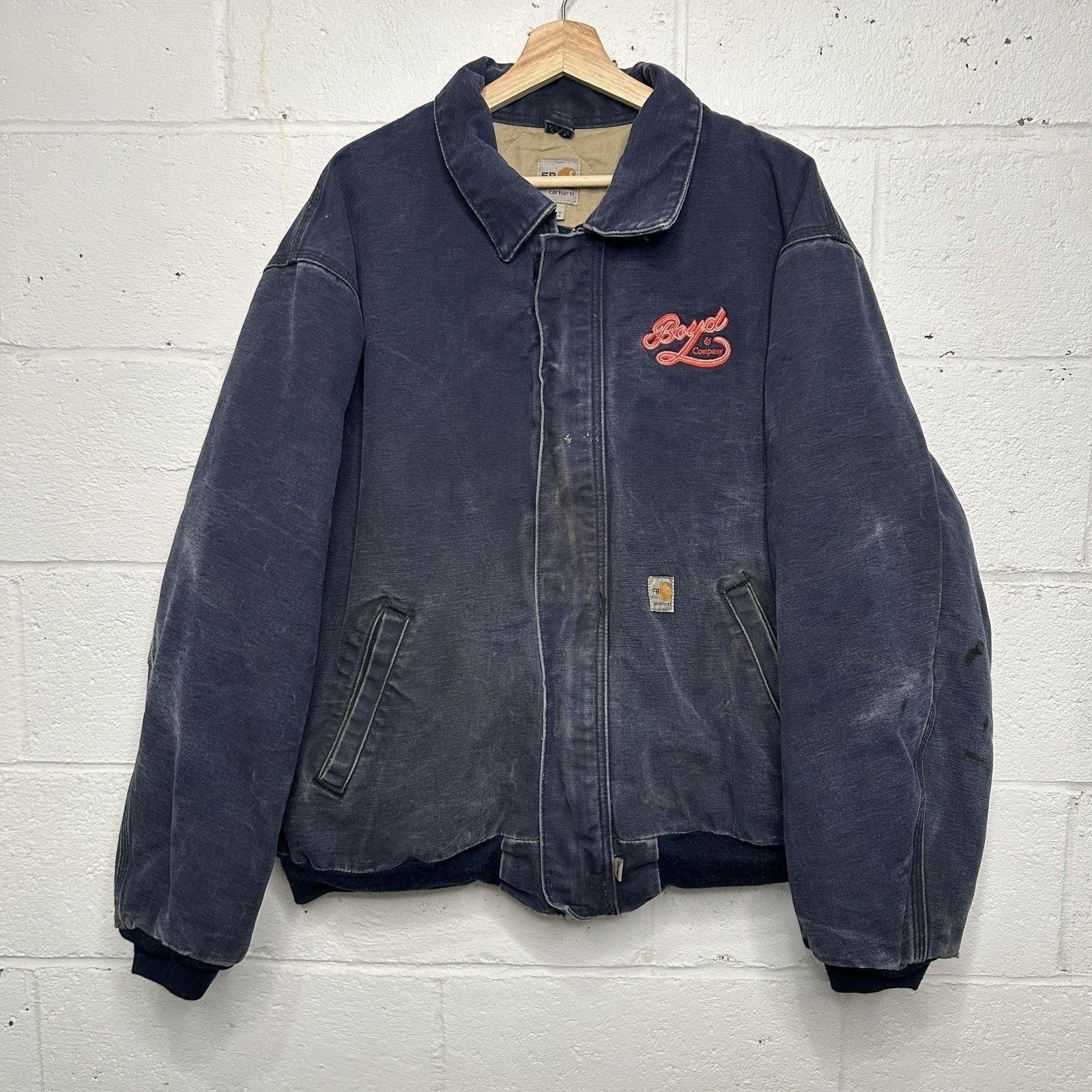 Carhartt Vintage Carhartt FR Quilted Santa Fe Jacket “Dark Navy” Size US XL / EU 56 / 4 - 1 Thumbnail