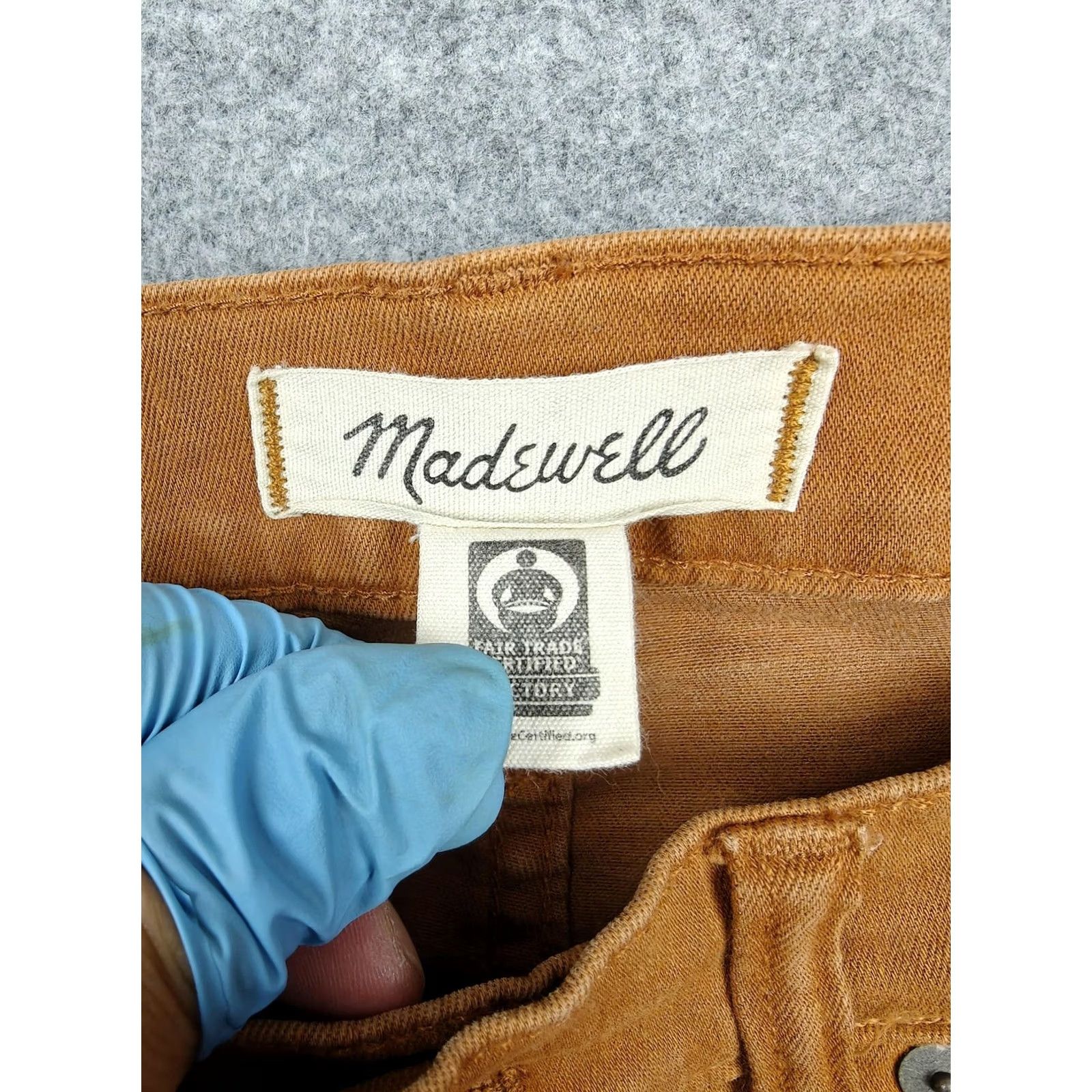 Madewell Madewell Jeans Womens 28 Brown Skinny Mid-Rise Stretch Denim Button Fly Size 28" / US 6 / IT 42 - 3 Thumbnail