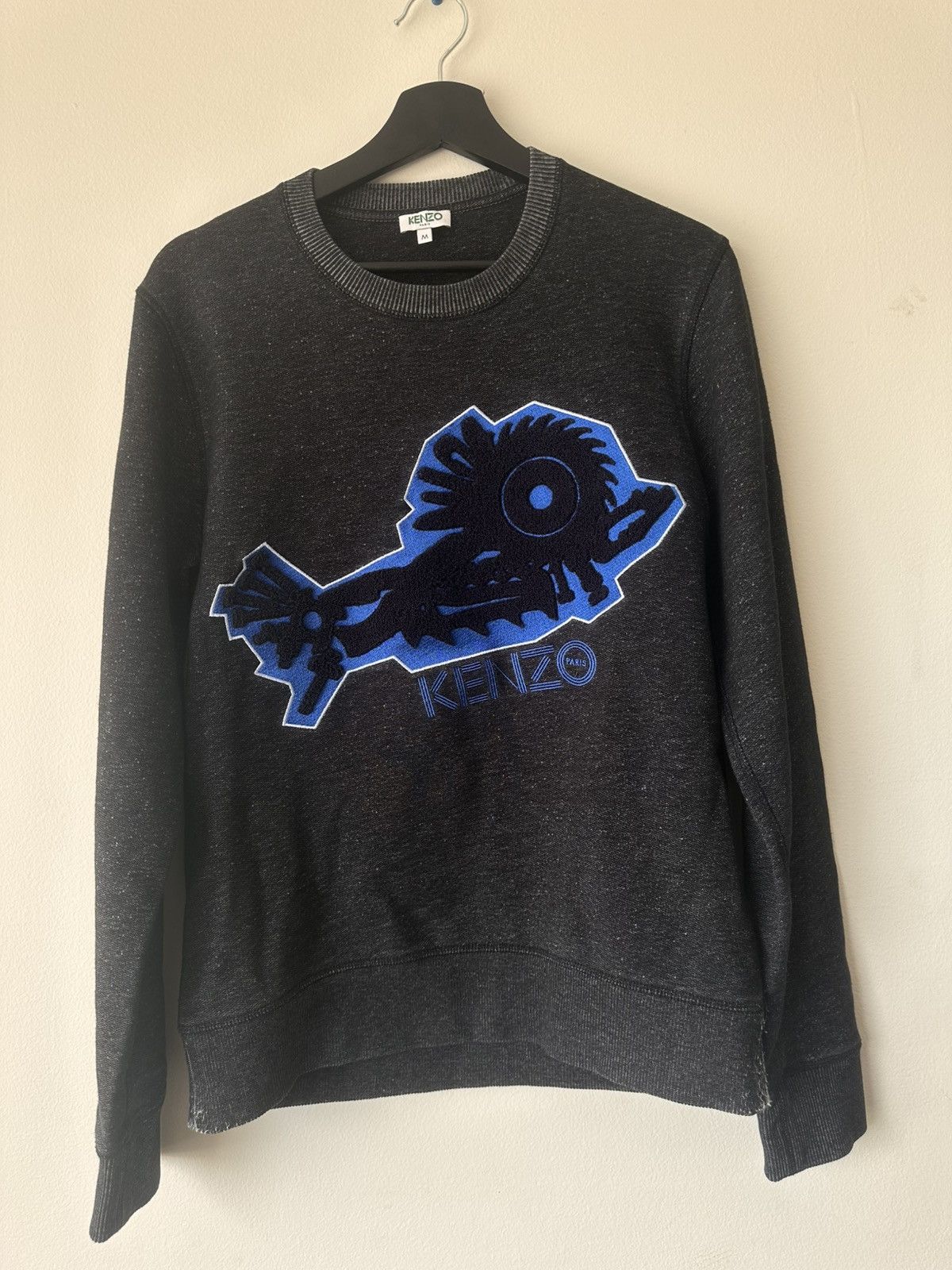 Kenzo Kenzo Embroidered Sweatshirt In Cotton Men Grey M Size US M / EU 48-50 / 2 - 1 Thumbnail