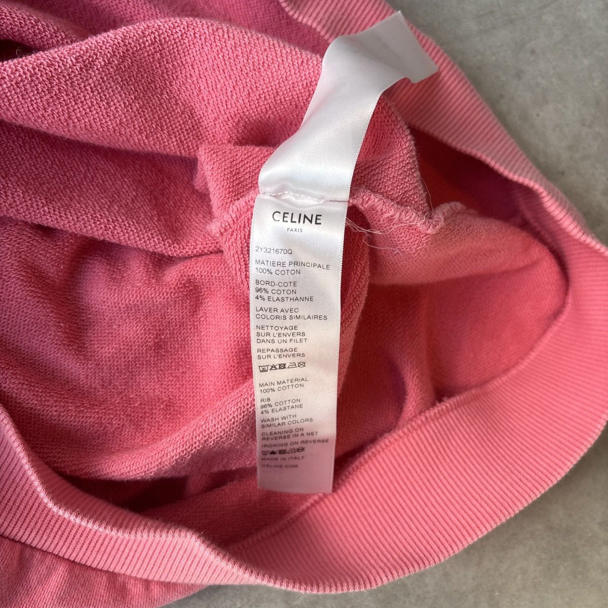 Celine Pink Celine Spellout Logo Hoodie Size US M / EU 48-50 / 2 - 6 Thumbnail
