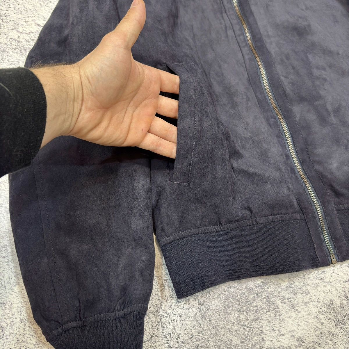 Mango Mango Man Suede-effect mens bomber jacket L size Size US L / EU 52-54 / 3 - 4 Thumbnail