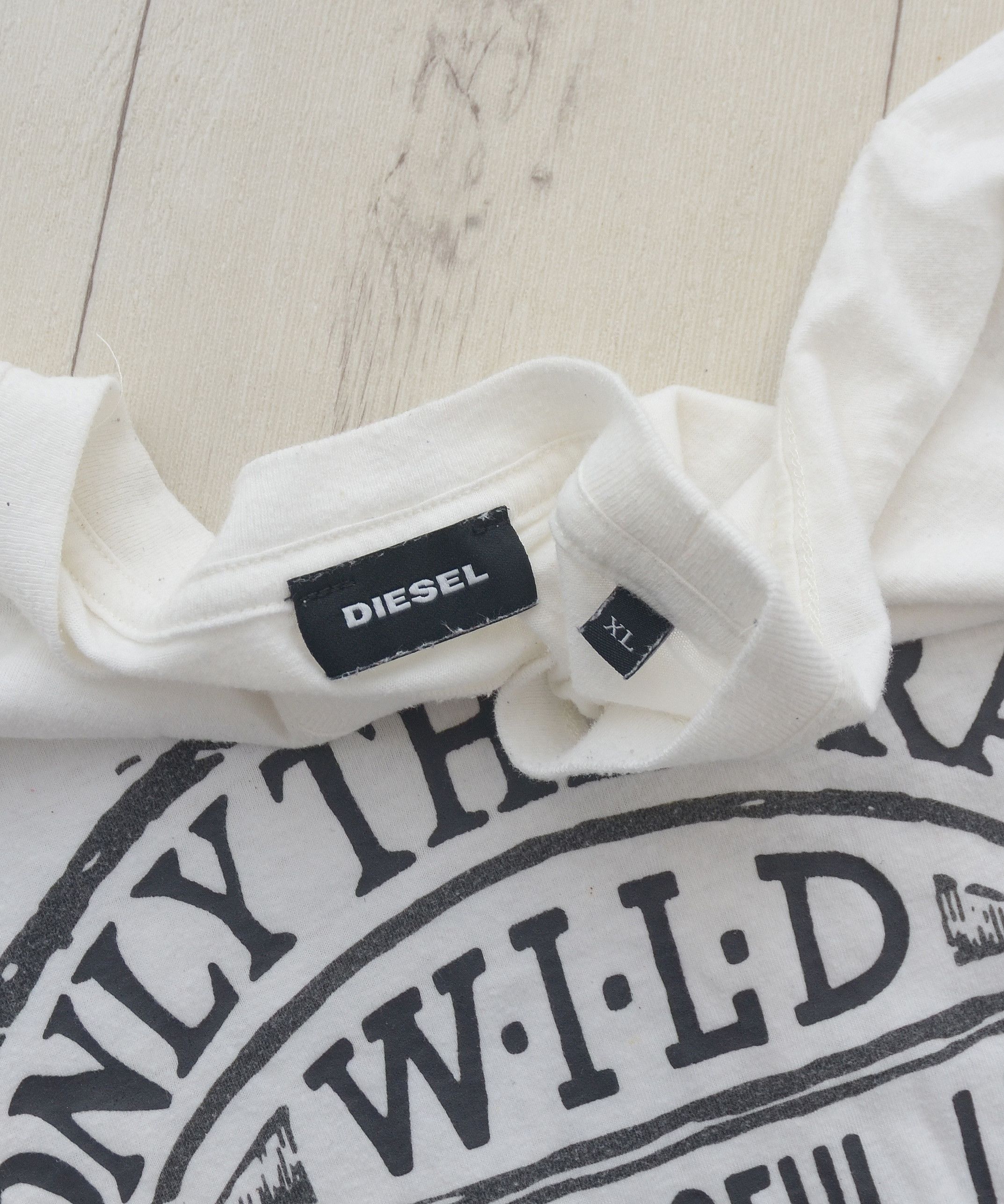 Diesel × Vintage Vintage Avant Garde Diesel Punk Head Only The Brave Y2K Tee Size US M / EU 48-50 / 2 - 6 Thumbnail