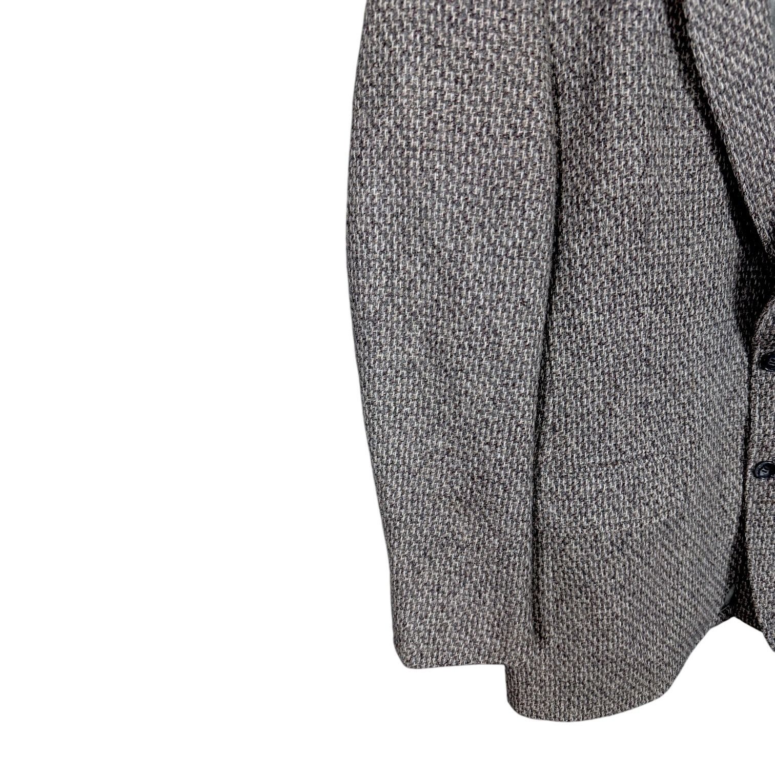 Cerruti 1881 Vintage Nino Cerruti Rue Royale Gray Tweed Blazer USA 42R Size 42R - 20 Thumbnail