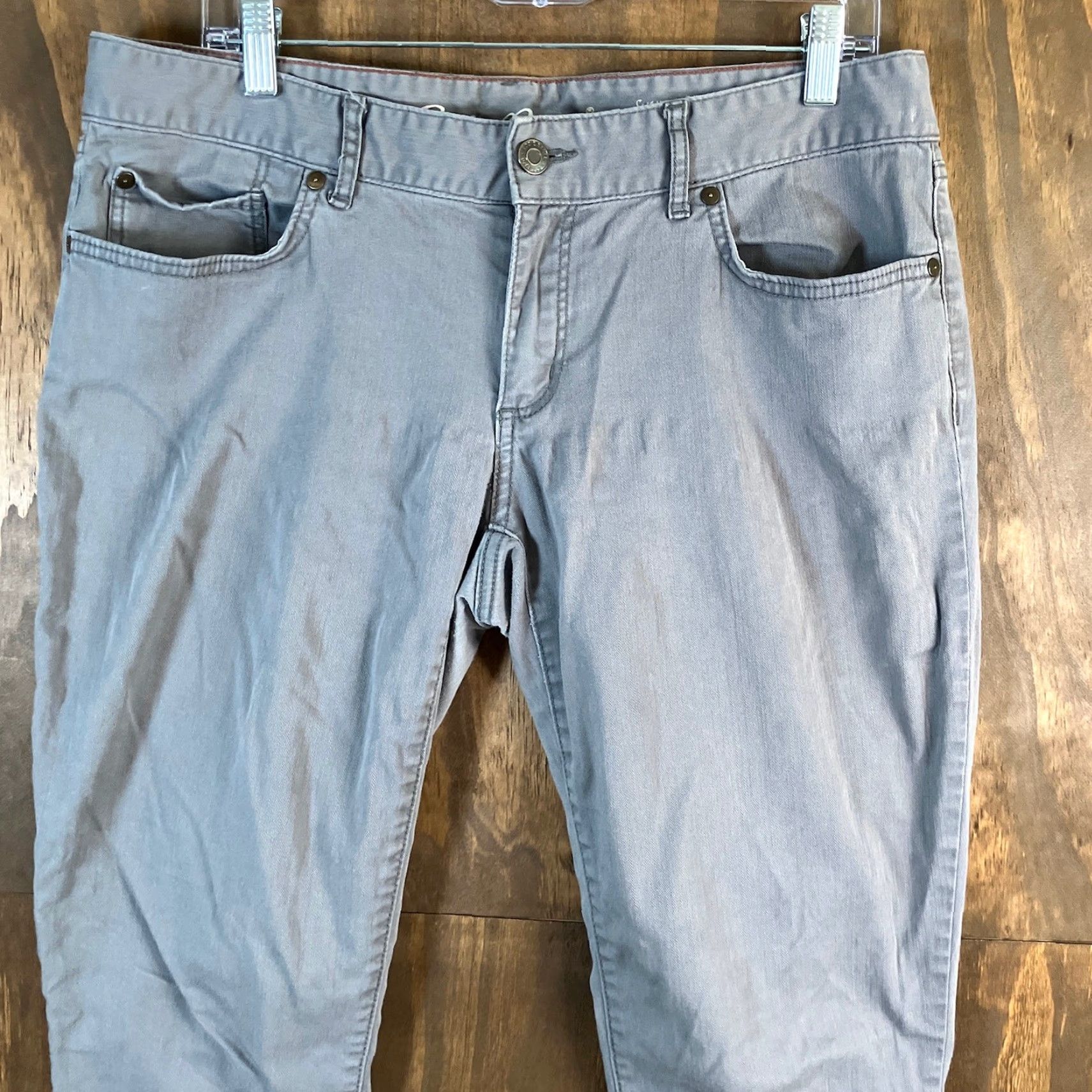 Eddie Bauer Eddie Bauer Womens Jeans Gray Slightly Curvy Skinny Mid Rise Stretch 12 Jeans Size 24" / US 00 / IT 34 - 2 Thumbnail