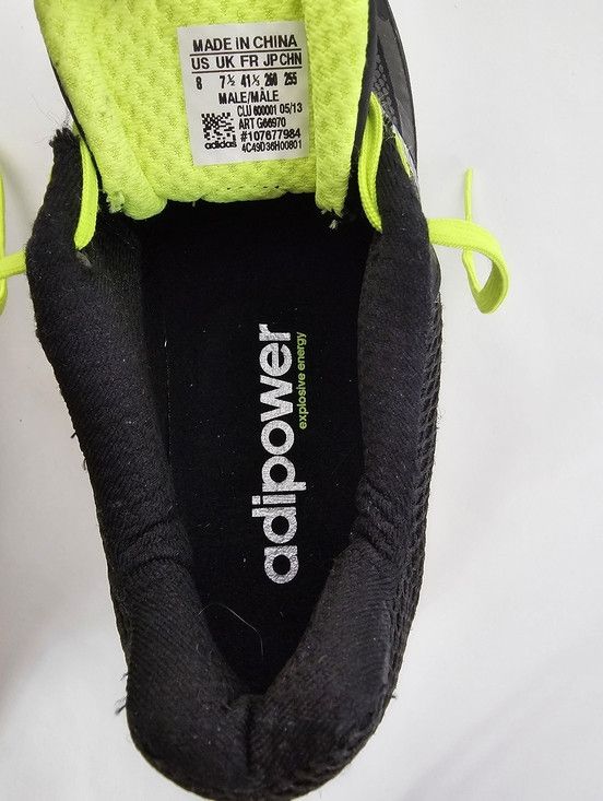 Adidas adidas Springblade Black Neon Green Running Shoe Sneaker Size US 8 / EU 41 - 8 Thumbnail