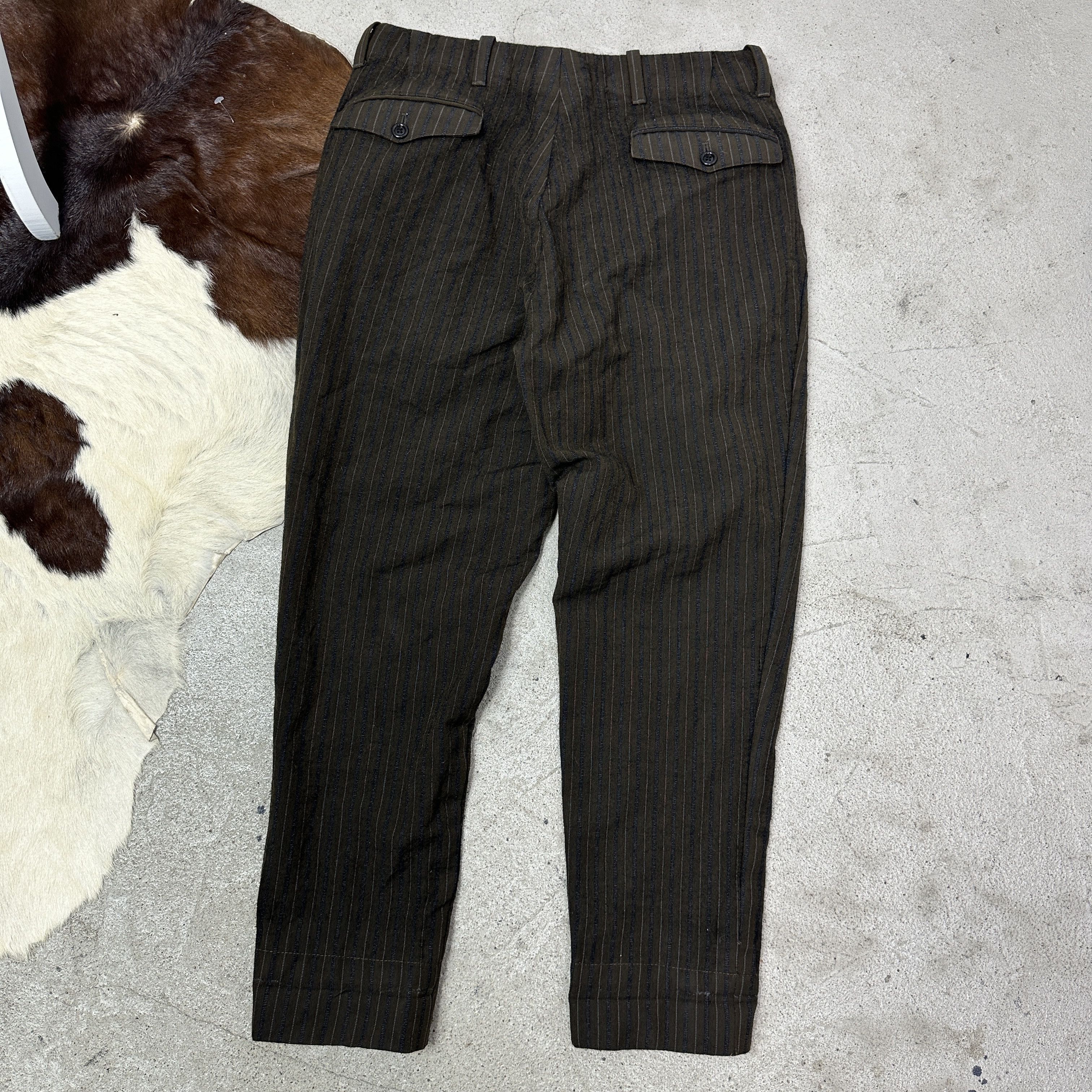 Prada Vintage Striped Preppy Old Money Casual Prada Pants Size 32" / US 10 / IT 46 - 12 Thumbnail