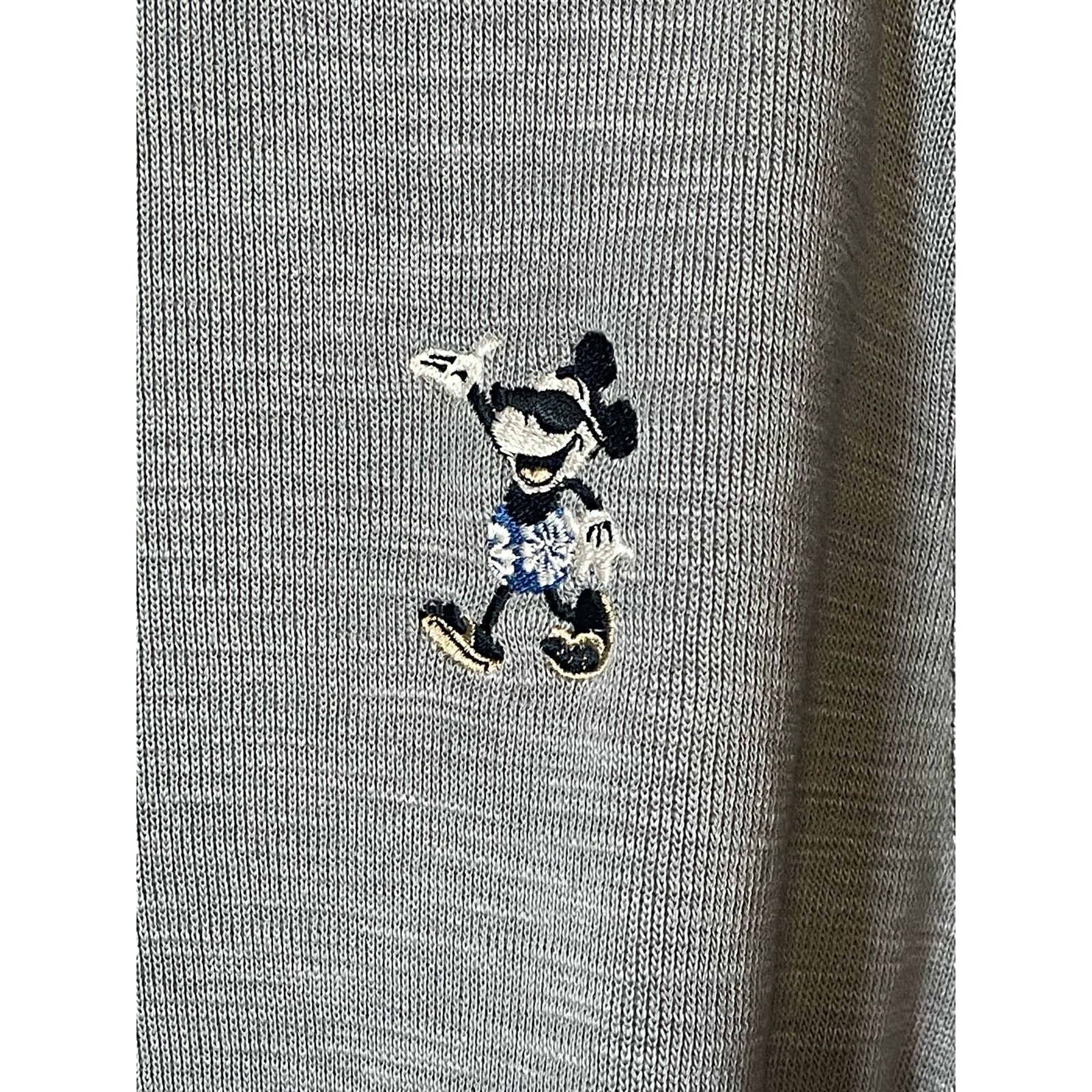 Tommy Bahama Tommy Bahama Mickey Mouse Mens Size M Blue 1/4 Zip Sweater Size M / US 6-8 / IT 42-44 - 2 Thumbnail