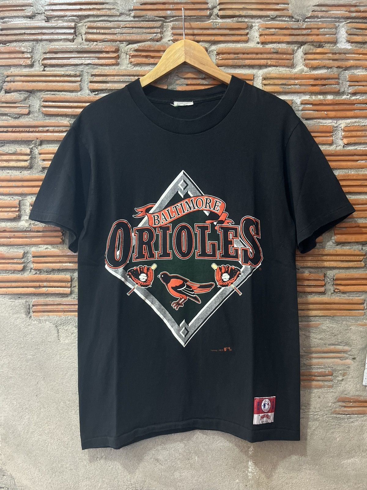 MLB Vintage BALTIMORE ORIOLES Nutmeg O MLB Team 90’s Tshirt Size US M / EU 48-50 / 2 - 2 Thumbnail