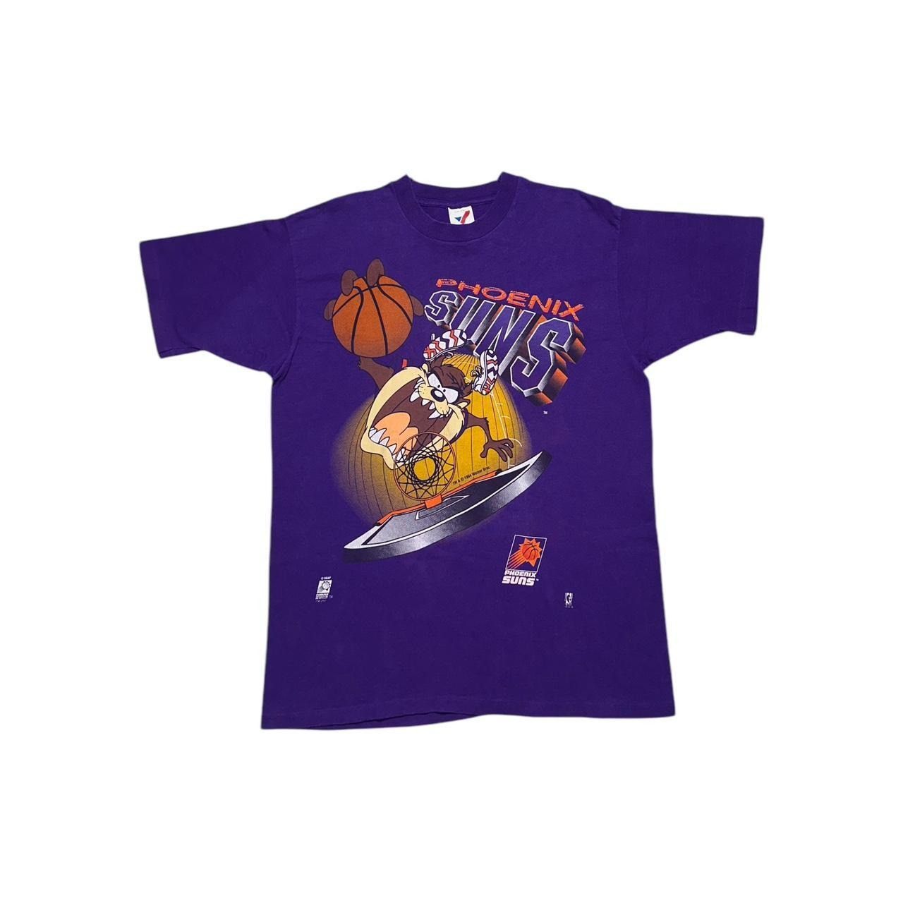 NBA × Vintage × Warner Bros Vintage Phoenix Suns Taz Double Sided T-Shirt Size US XL / EU 56 / 4 - 1 Thumbnail
