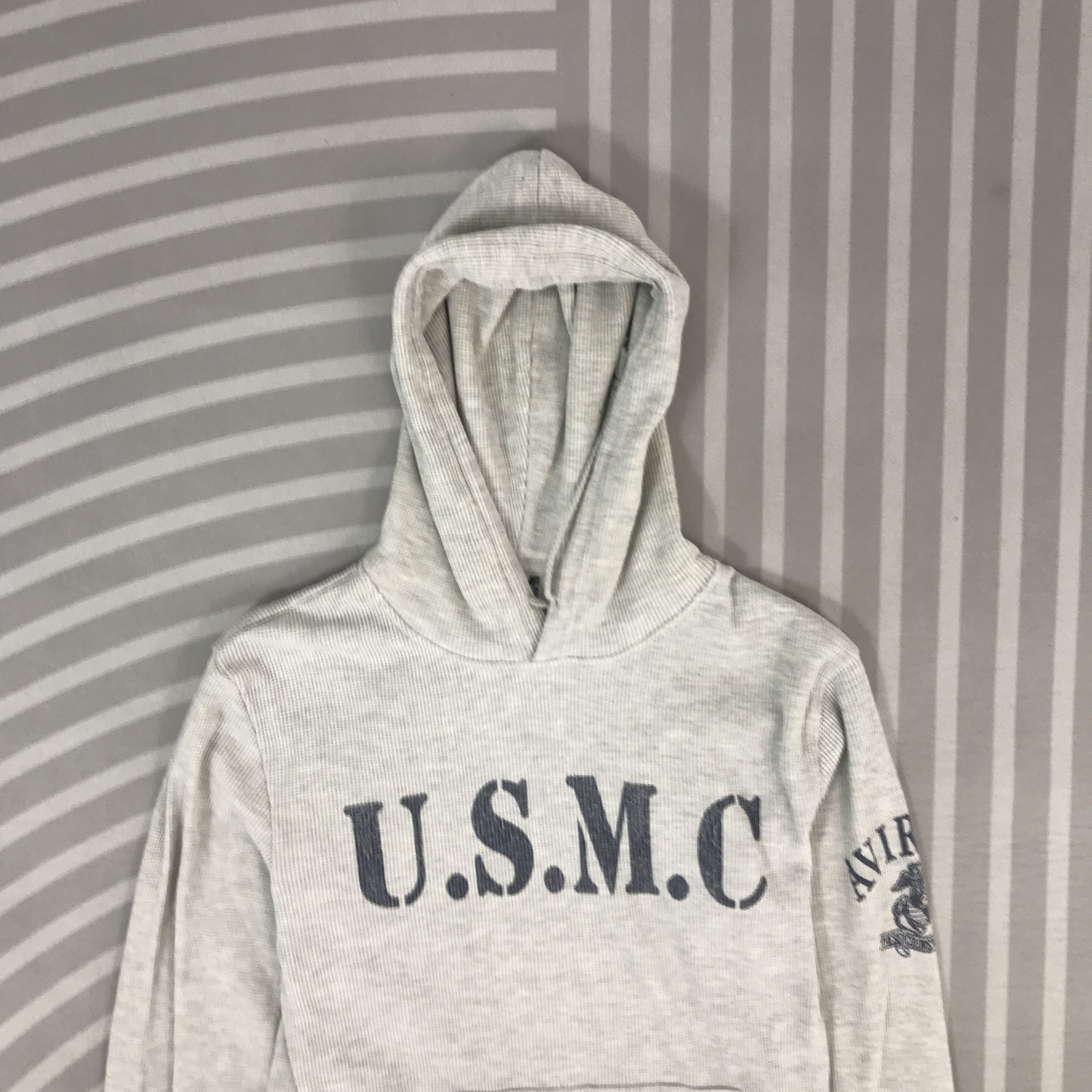 Avirex Vintage U.S.M.C Design Avirex Hoodie Sweatshirt Jacket Size US M / EU 48-50 / 2 - 2 Thumbnail