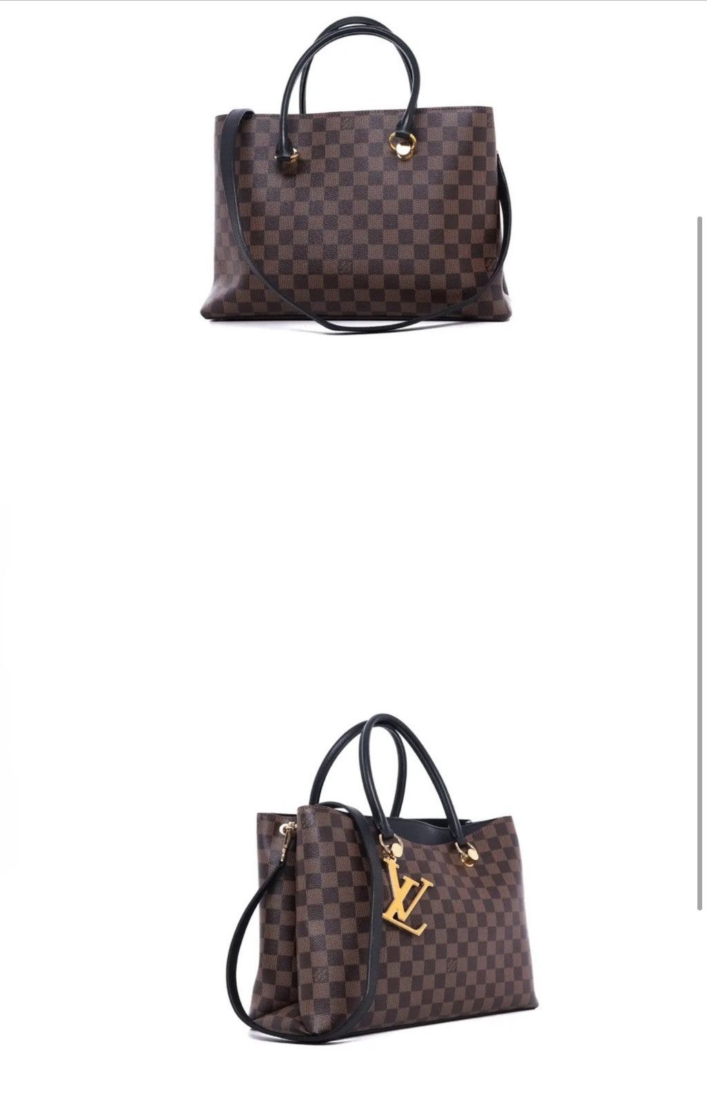 Louis Vuitton Louis Vuitton Damier Ebene Riverside Tote (SHF-YGzoRW) Size ONE SIZE - 1 Preview