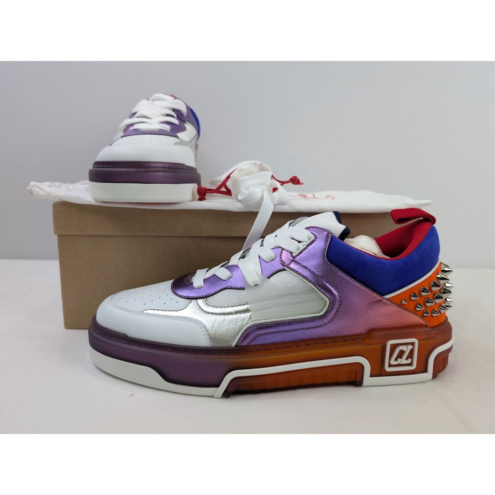 Christian Louboutin o1rshd1 Astro Loubi Flat Sneakers in Multicolor Size US 11 / EU 44 - 21 Thumbnail