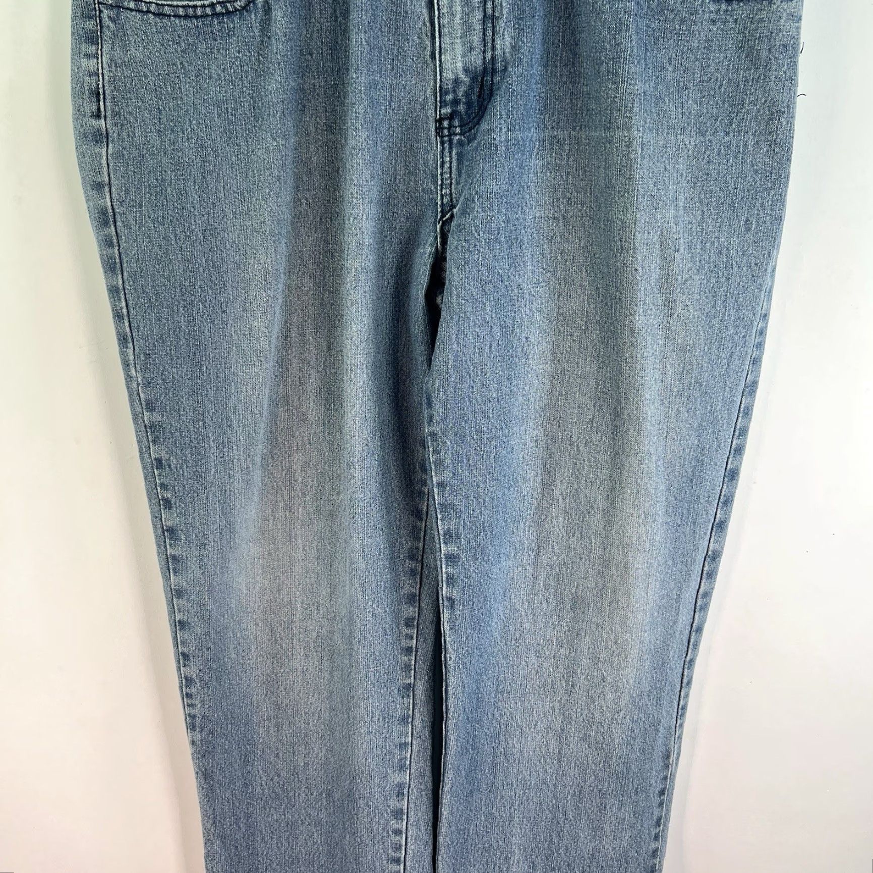 Denime VINTAGE Swiss Cross Men's Straight Fit Denim Jeans Size 40 Blue Cotton 34Inch Inseam 90s Art Theme Size US 40 / EU 56 - 3 Thumbnail