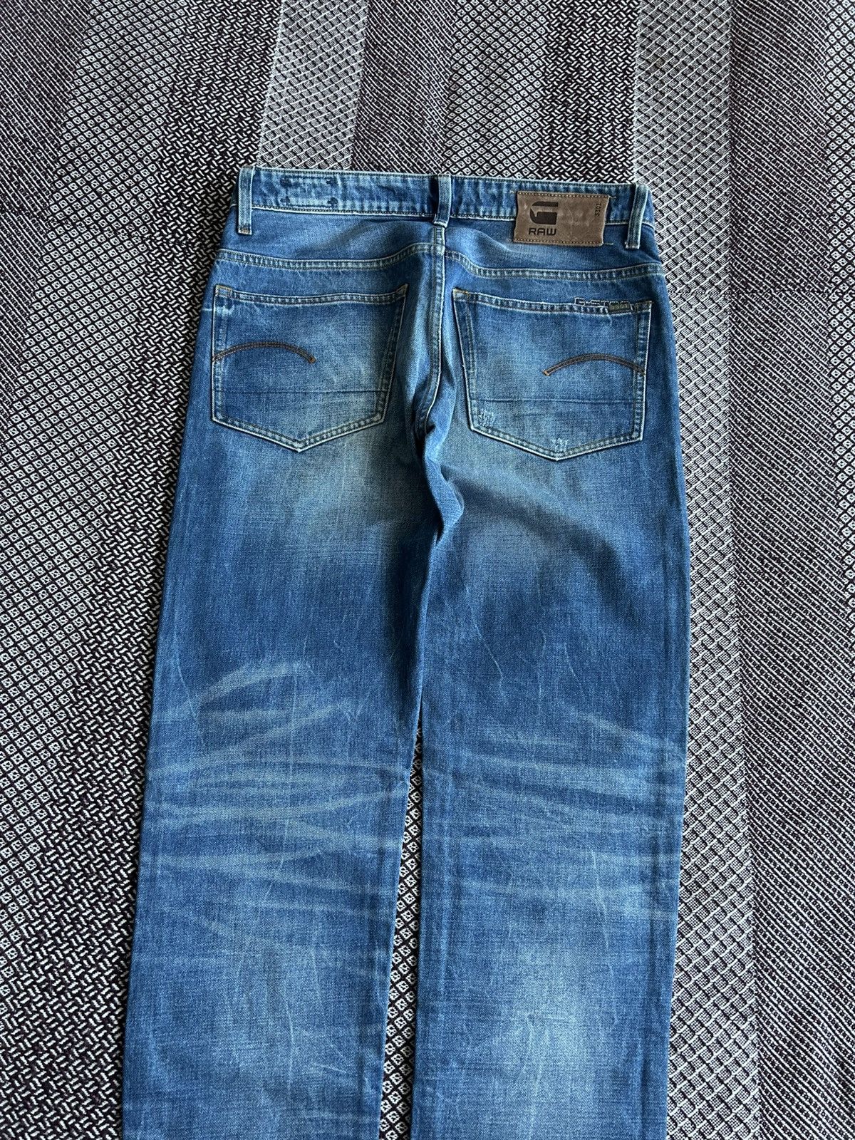 G-Star G-Star Raw 3301 Low Tapered Wash Faded Jeans Men Size 32/34 Size US 32 / EU 48 - 5 Thumbnail