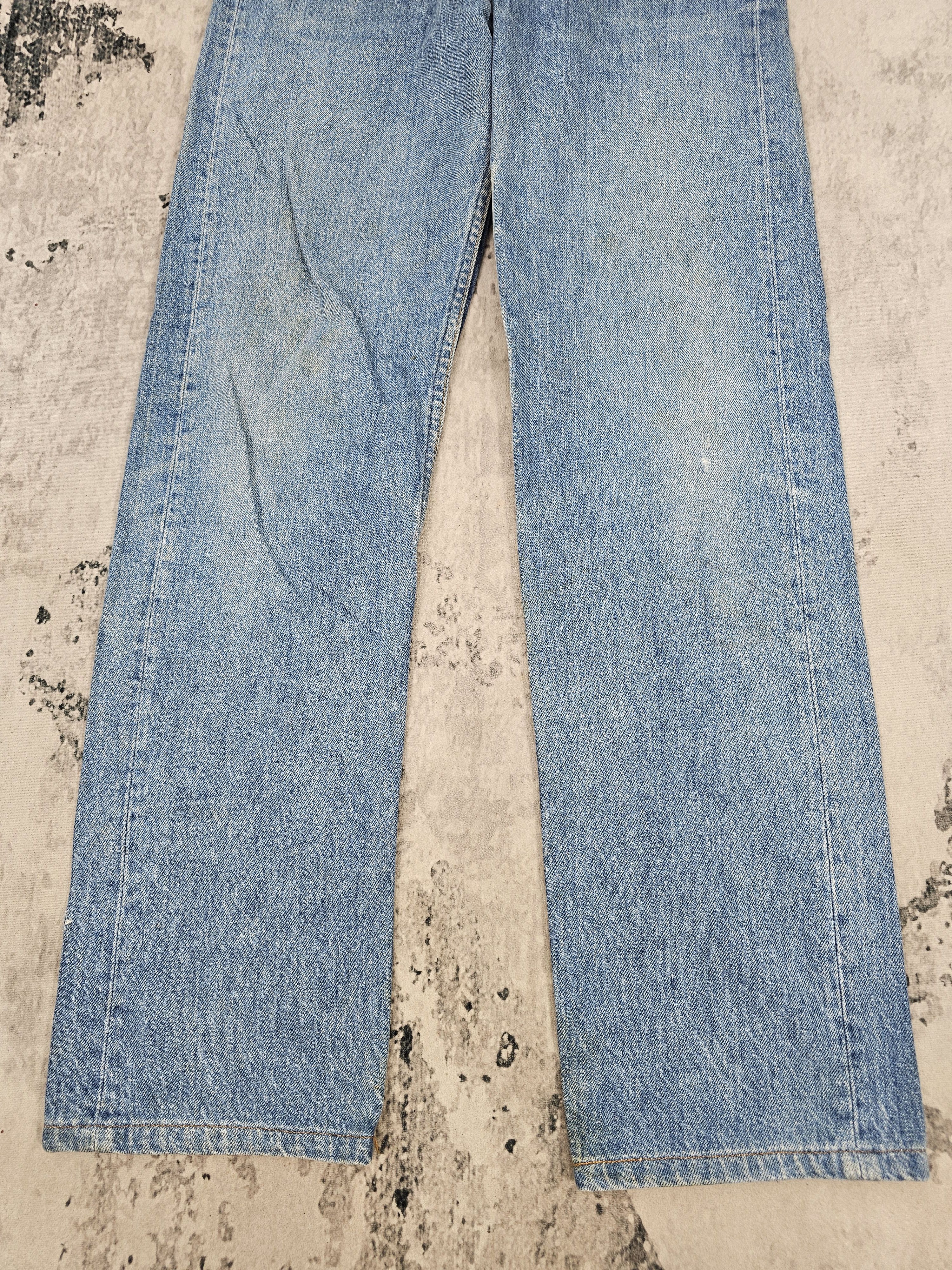 Levi's Vintage LEVIS 501 Faded Bleach Design Blue Jeans L0453 Size US 29 - 4 Thumbnail