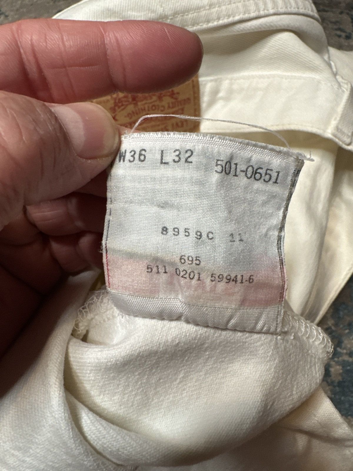 VINTAGE Levi's 501xx Jeans 36x32 Denim Button Fly 90s USA