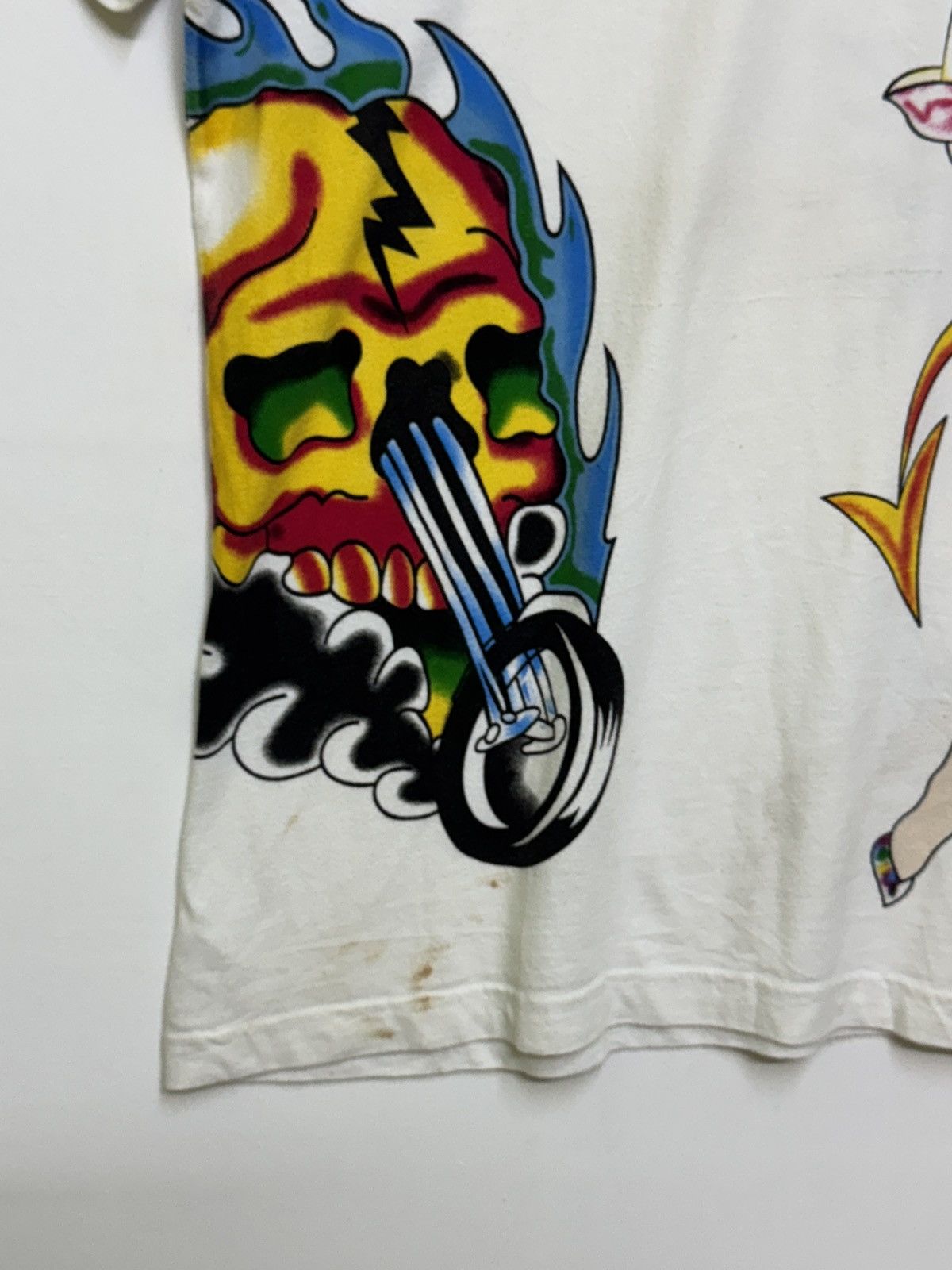 Ed Hardy Rare Ed Hardy Christian Audigier Skull & Sexy Girl Graphic Size US M / EU 48-50 / 2 - 7 Thumbnail