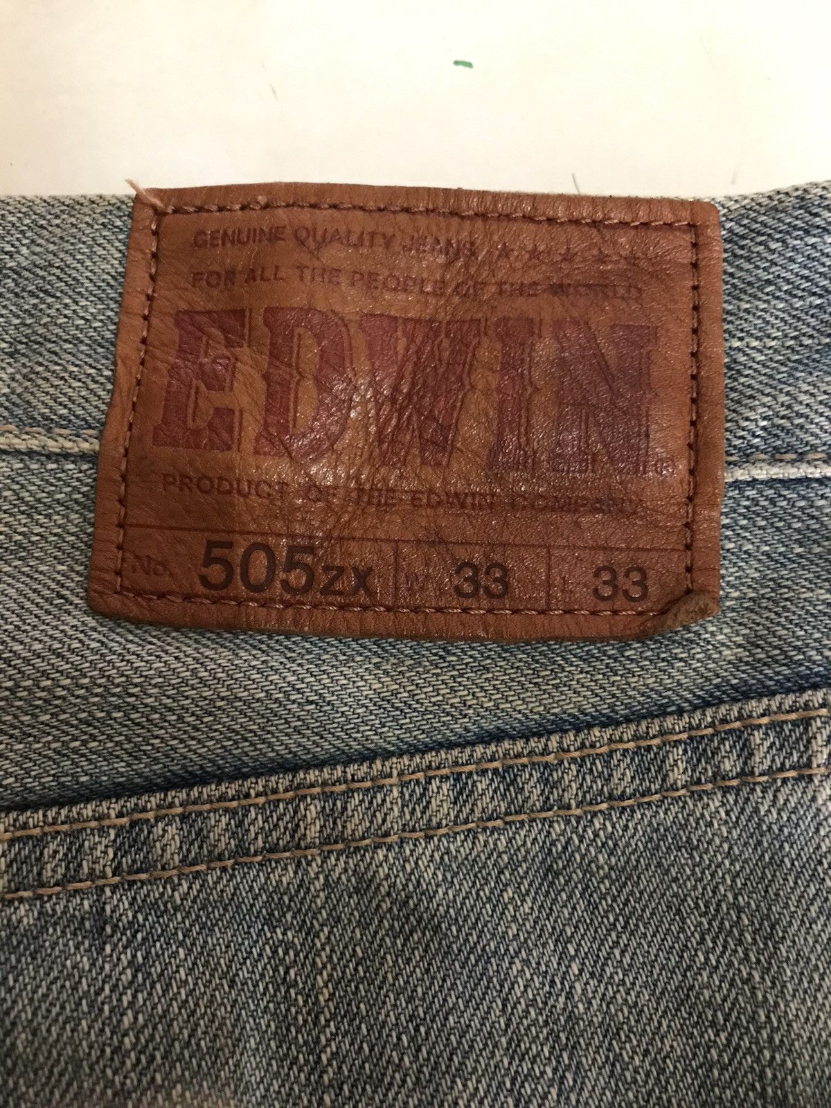 Edwin × Japanese Brand × Vintage Edwin 505ZX Selvedge Jeans Size US 33 - 5 Thumbnail