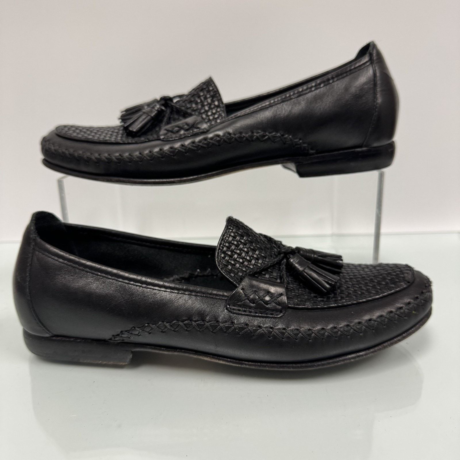 Cole Haan Cole Haan Country Marcy Woven Black Leather Loafer Shoes 8.5 Size US 8.5 / EU 41-42 - 1 Thumbnail