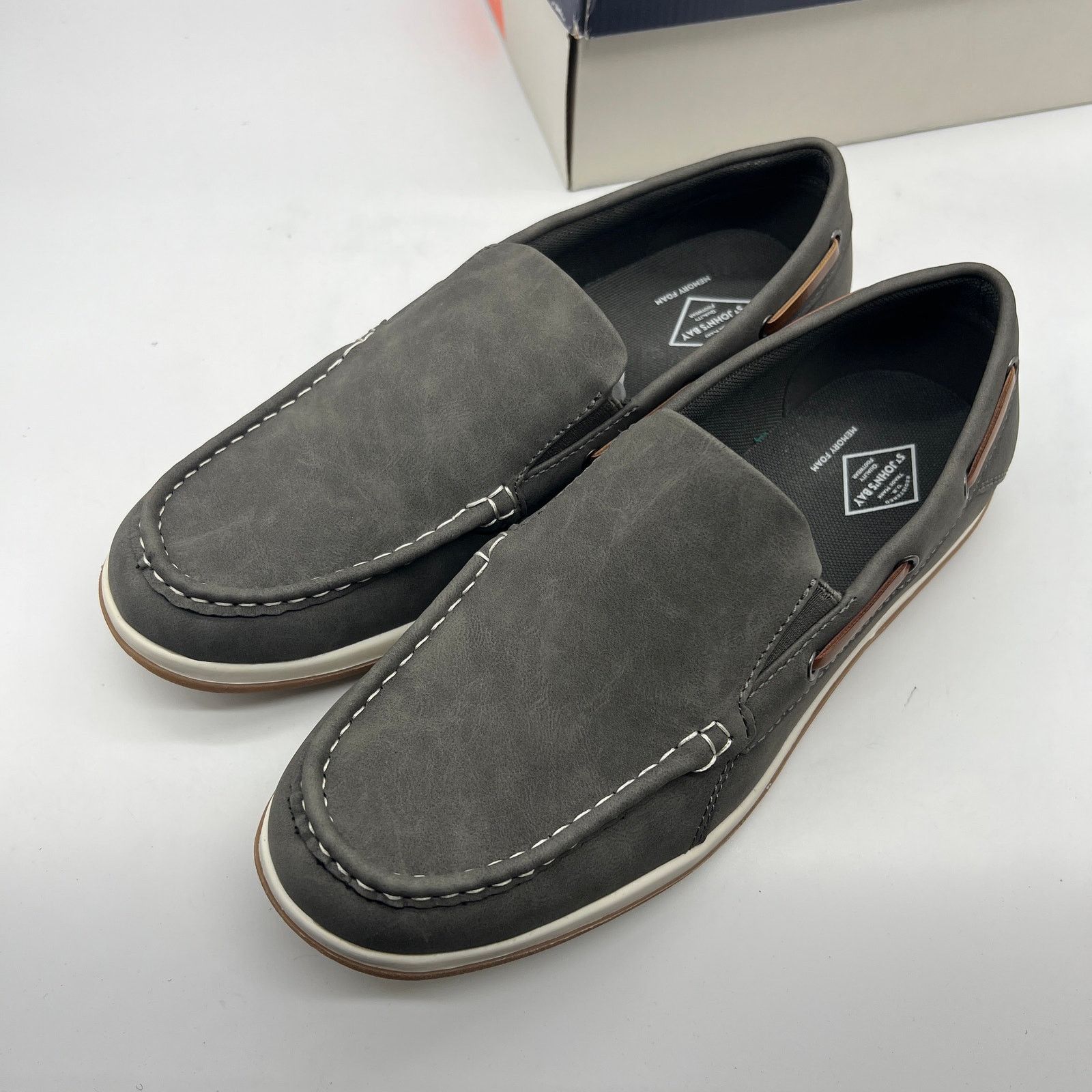Other St. John's Bay Oakdale Casual Loafers Mens Shoes Gray Size US 9 / EU 42 - 7 Thumbnail