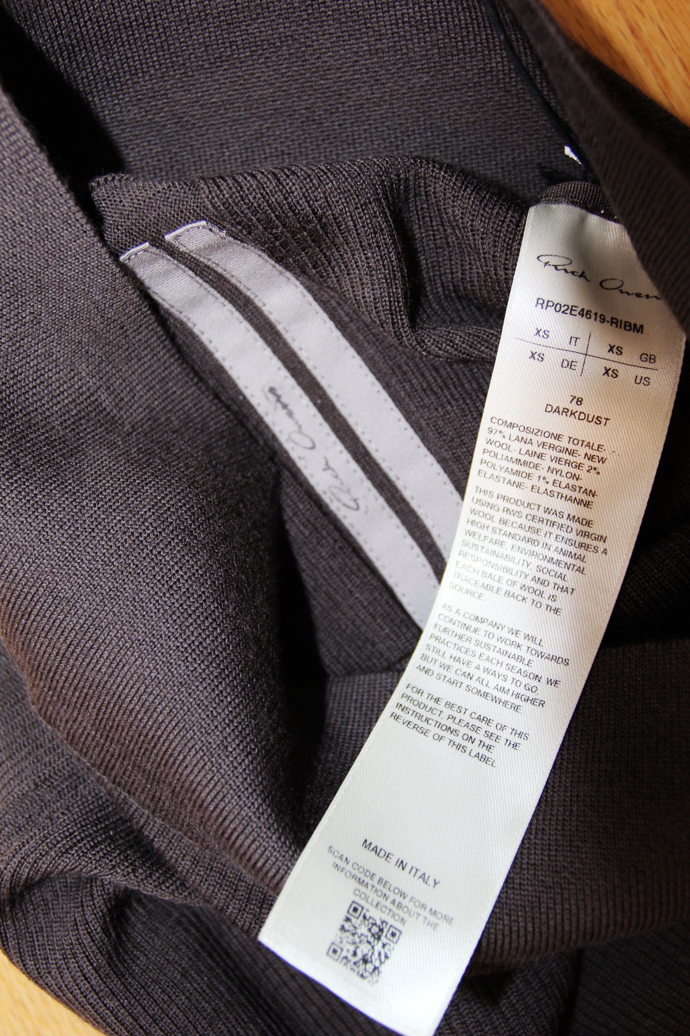 Rick Owens BNWT AW25 RICK OWENS "CONCORDIANS" RIB SACRISKIRT SKIRT XS Size 25" / US 0 / IT 36 - 9 Thumbnail