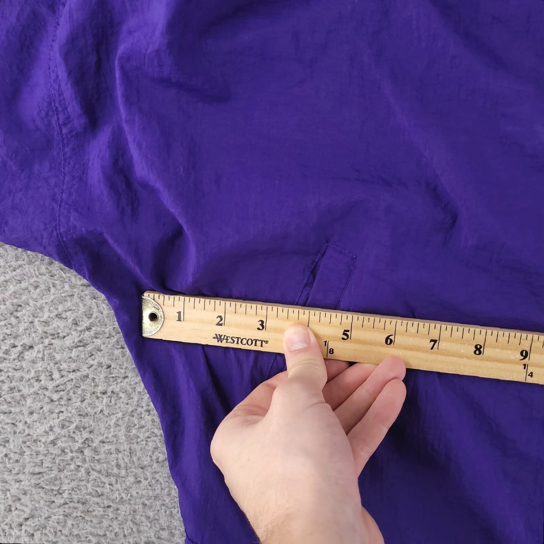 Puma VINTAGE PUMA Jacket Mens M Purple Windbreaker 90s Baggy Fit Regular Nylon Solid Size US M / EU 48-50 / 2 - 5 Thumbnail