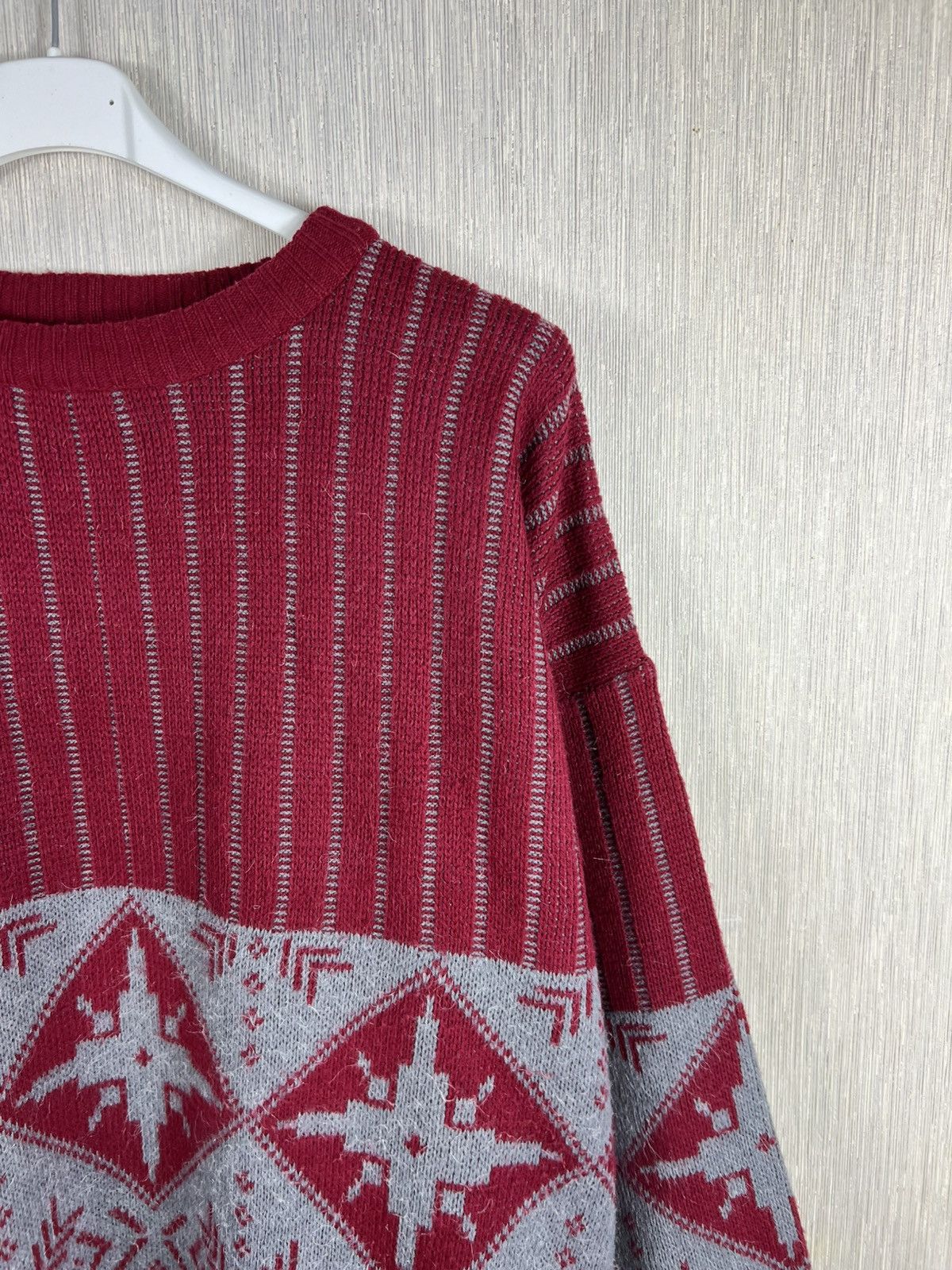 Levi's Vintage Levis Civvy Street snowflakes winter pattern sweater Size US XL / EU 56 / 4 - 3 Thumbnail