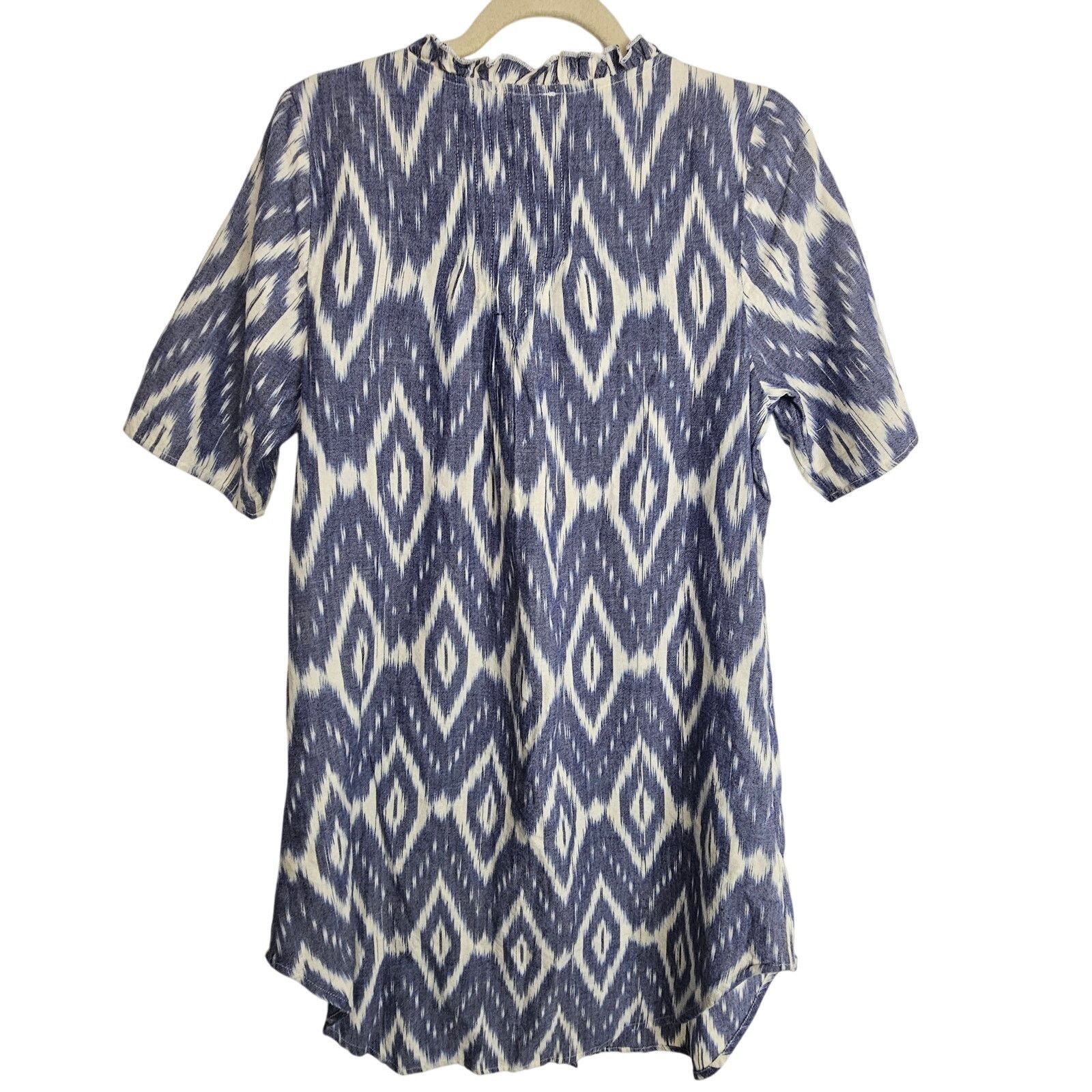 Sundry Sundance Womens Isabel Ikat Shirt Dress Size PM Embroidered Size M / US 6-8 / IT 42-44 - 9 Thumbnail