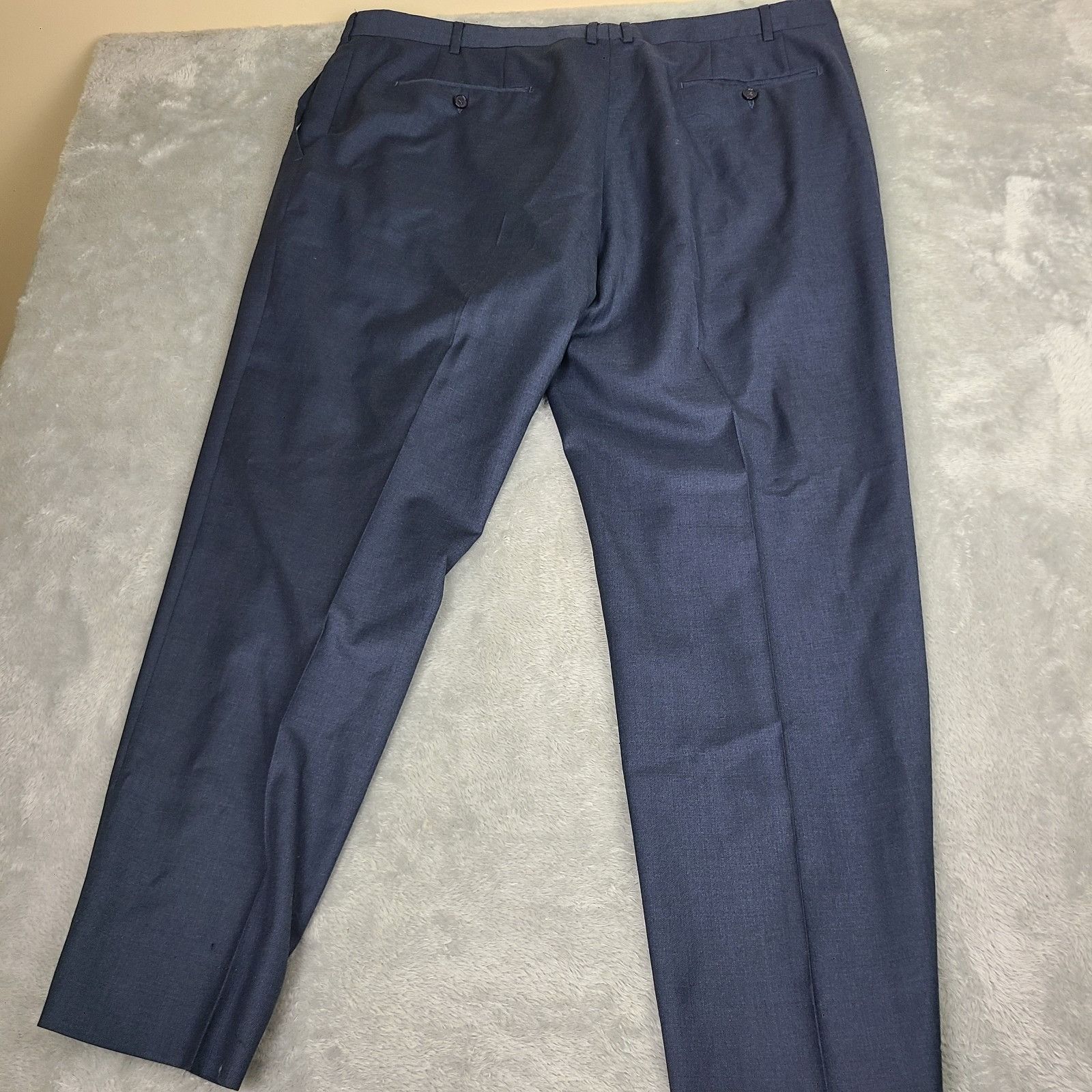 Santorelli Santorelli Dress Pants - Size 44x29 - Blue - 100% Virgin Woo Size US 44 / EU 60 - 7 Thumbnail