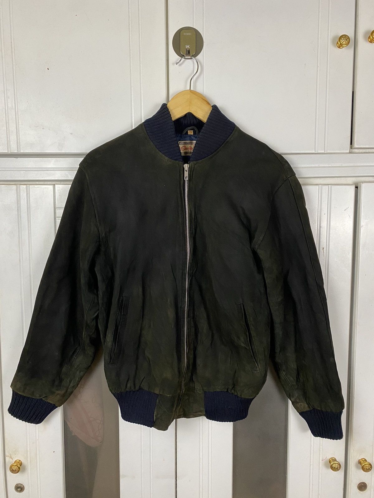 Vintage Vintage Suede Bomber Jacket Size US M / EU 48-50 / 2 - 1 Thumbnail