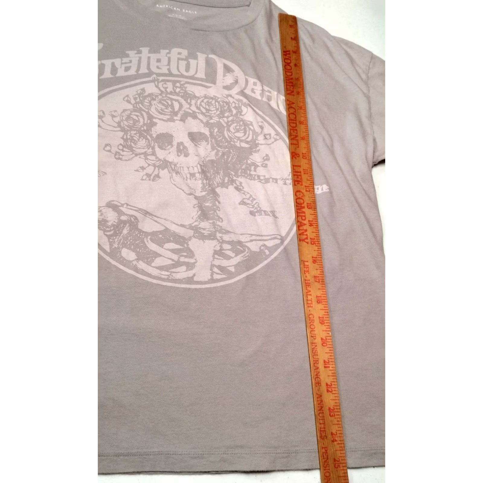 Vintage Grateful Dead Shirt Medium American Eagle Gray Bertha Skull Roses Rock Band Mens T-Shirt Short Sleeve Crew Neck Graphic - Size US M / EU 48-50 / 2 - 6 Thumbnail