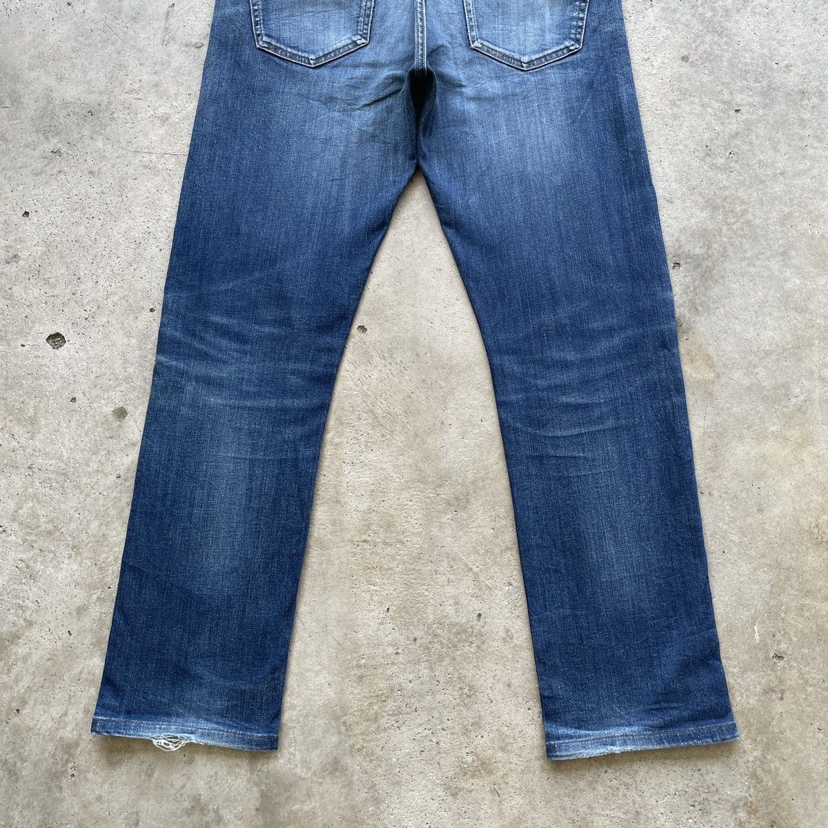 Japanese Brand W34 Vintage Distressed Jeans Japanese Faded Denim Pants Size US 34 / EU 50 - 9 Thumbnail