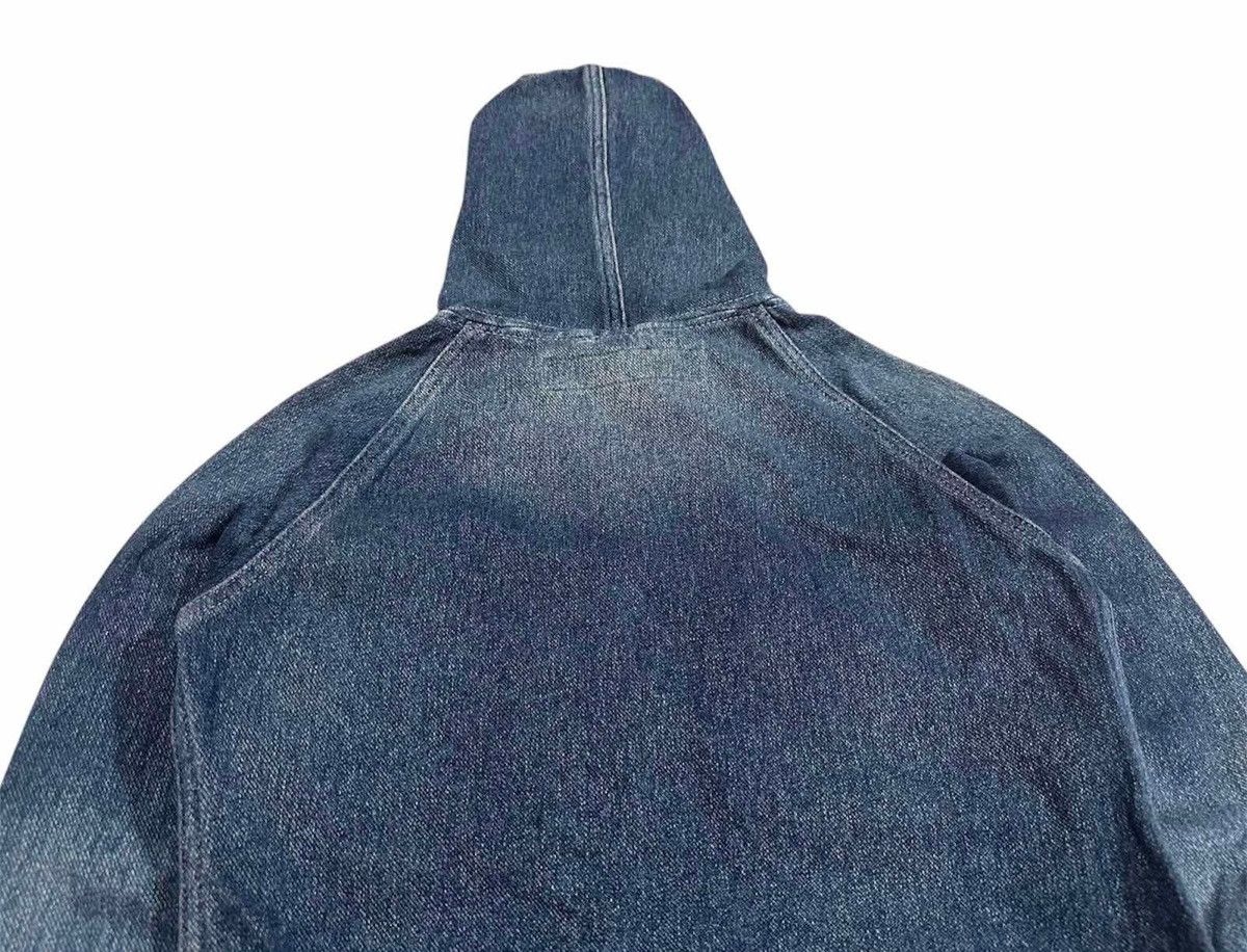 If Six Was Nine × Japanese Brand × Le Grande Bleu (L.G.B.) 🔥Y2K Vintage G.O.A Indigo Denim Hoodie Zip Jacket Distressed Size US S / EU 44-46 / 1 - 5 Thumbnail