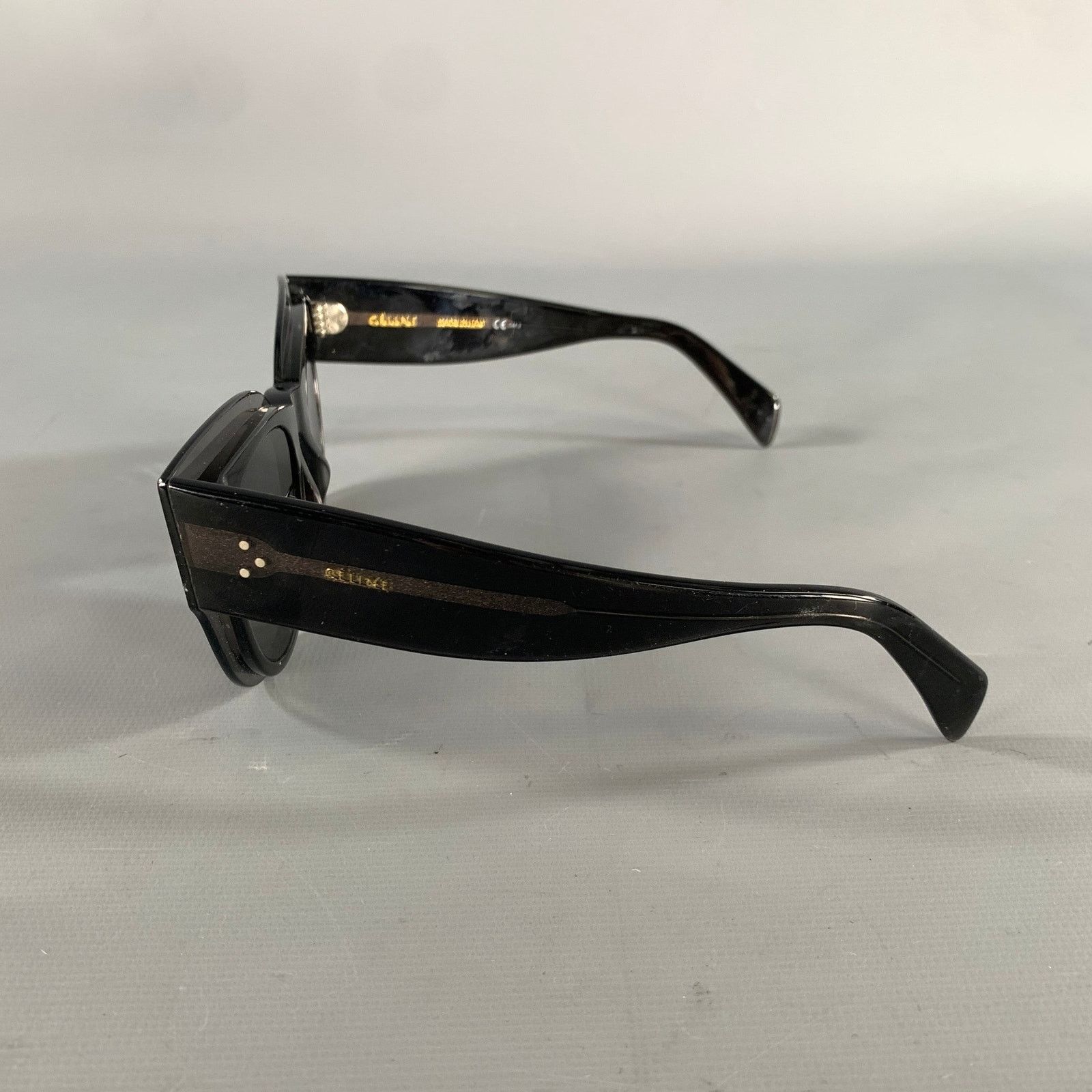 Celine CELINE Grey Acetate Sunglasses Size ONE SIZE - 4 Thumbnail
