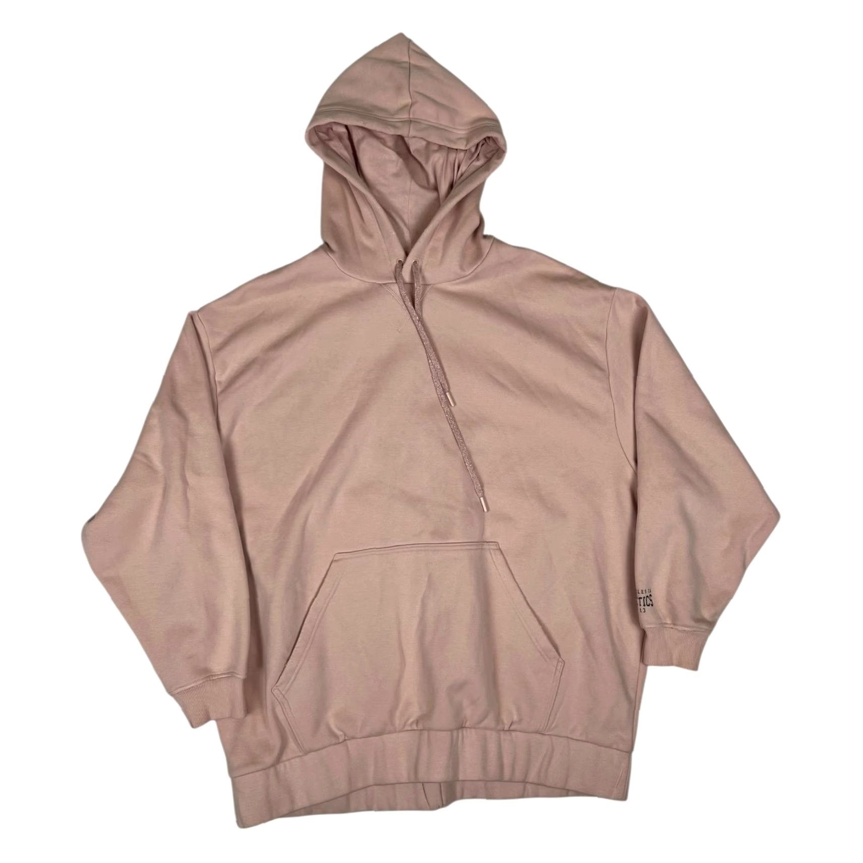 Fabletics Fabletics Hoodie Women XL Pink Pullover Fleece Kangaroo Pocket Logo Sweatshirt Size XL / US 12-14 / IT 48-50 - 2 Thumbnail