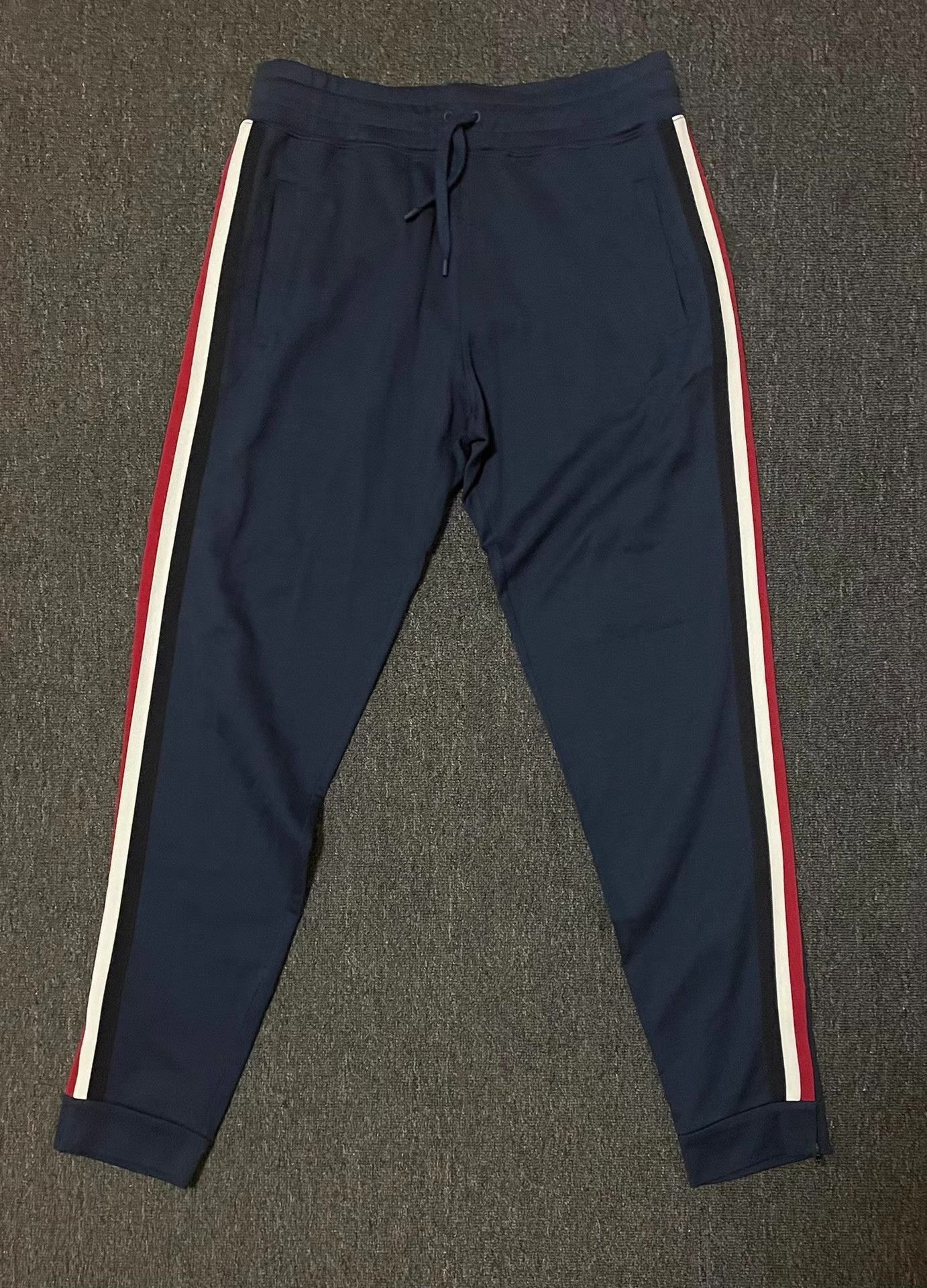 Gucci Blue Striped Sweatpants with Side Accents Size US 28 / EU 44 - 1 Thumbnail