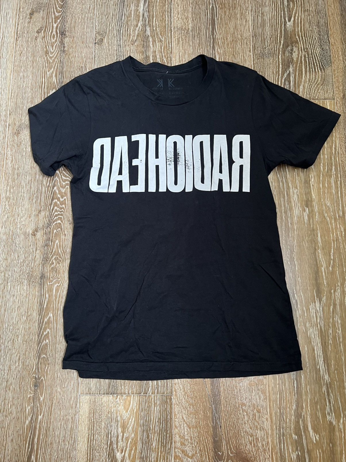 Band Tees × Vintage Radiohead inverted backwards tee | Grailed
