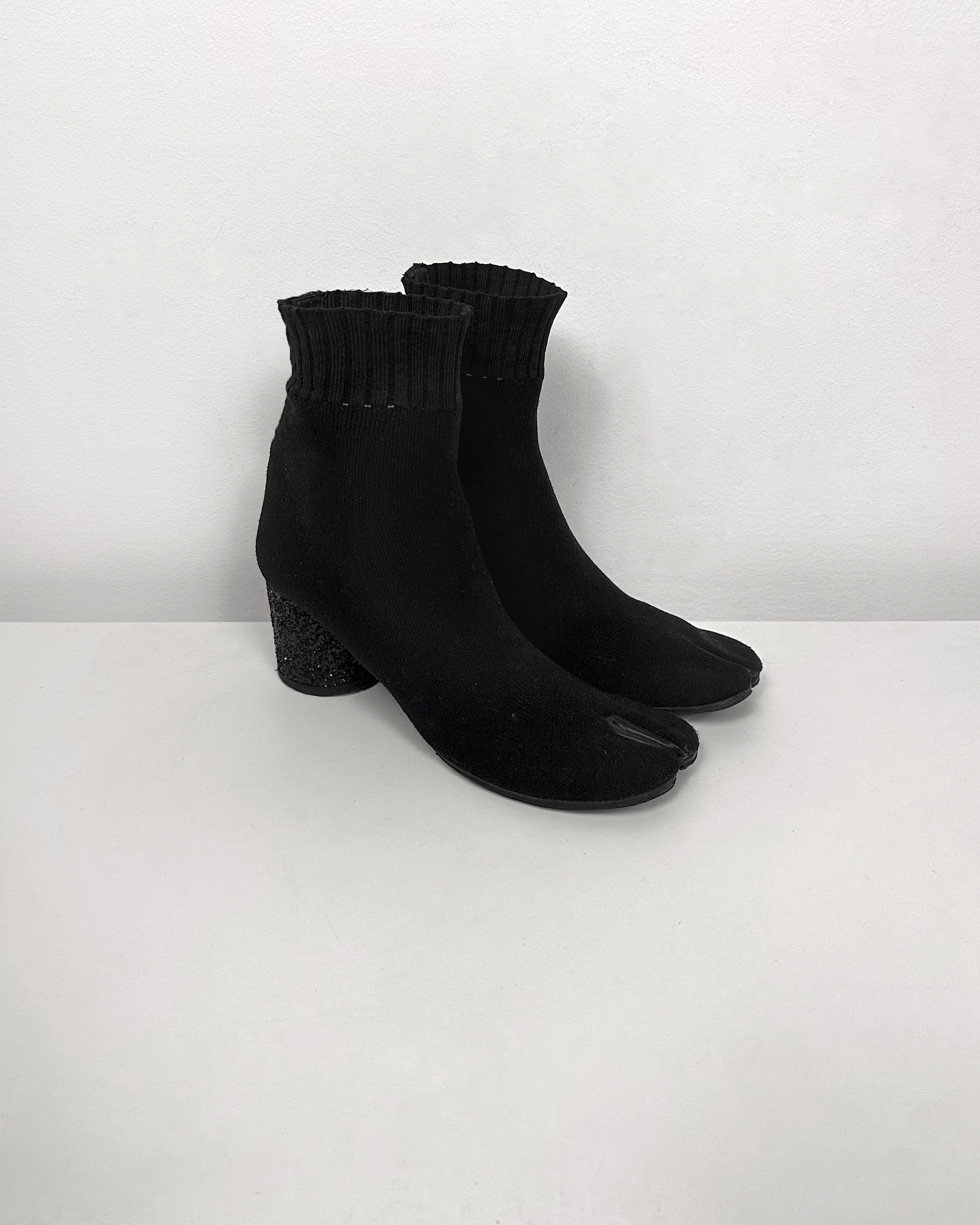 Maison Margiela Maison Margiela Sock Glitter Heel Tabi Boots Size US 9 / IT 39 - 1 Thumbnail