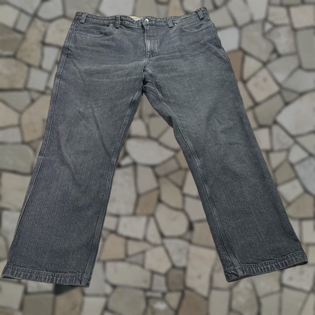 Duluth Trading Company Duluth Trading Co Duluth Flex Ballroom Jeans Mens 44x32 Gray Denim Work Pants Relaxed Fit Straight Jeans Size US 44 / EU 60 - 1 Thumbnail