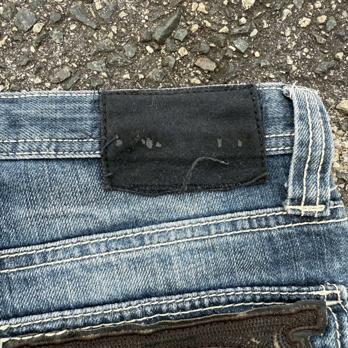 Japanese Brand W31 VINTAGE TRIM FLARE FADED DENIM JEAN PANTS Size US 31 - 17 Thumbnail